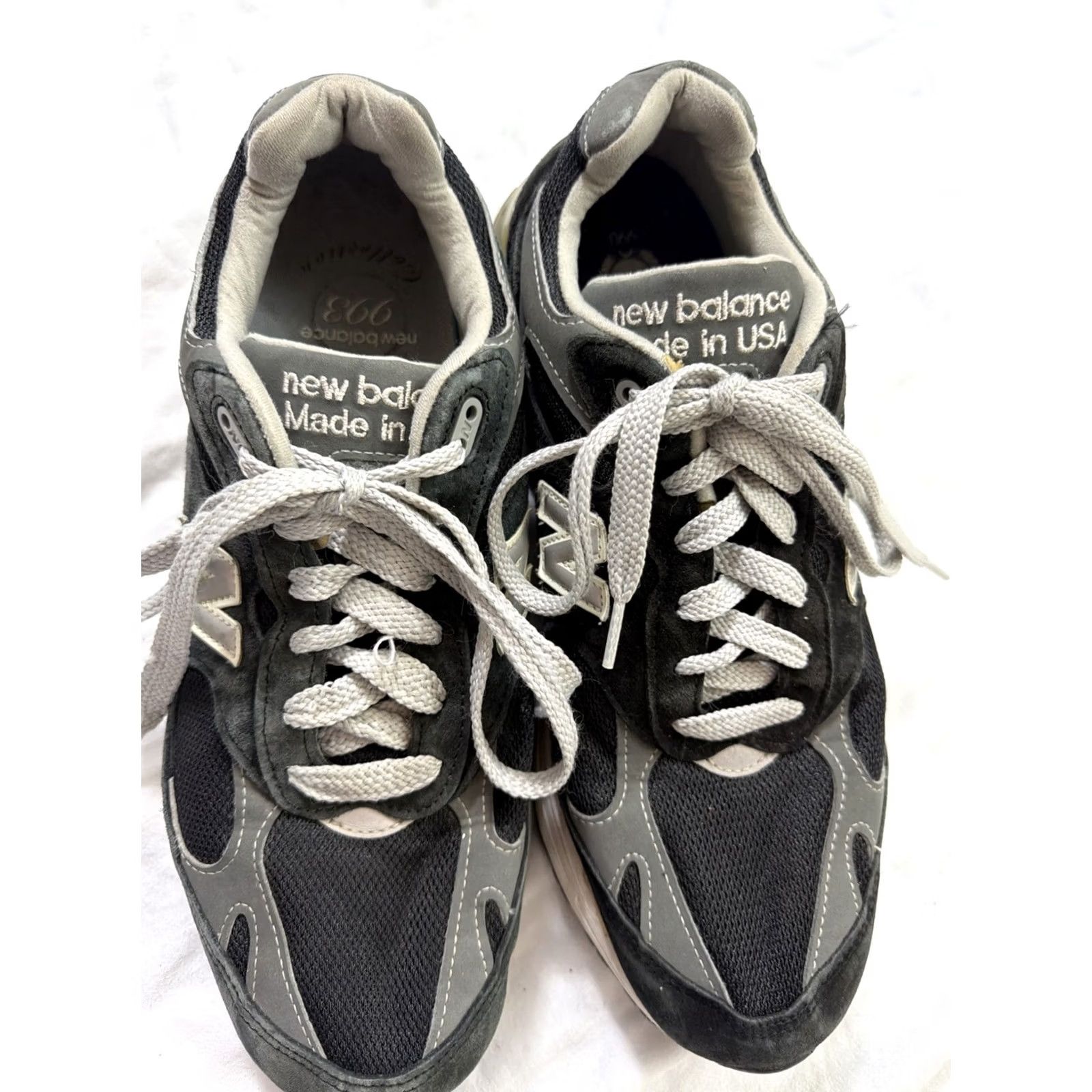 New Balance New Balance 993 Sneaker Black White Made In USA 11 Mens USA Theme Suede Low Top Lace Up Running Casual Shoes Size US 11 / EU 44 - 5 Thumbnail