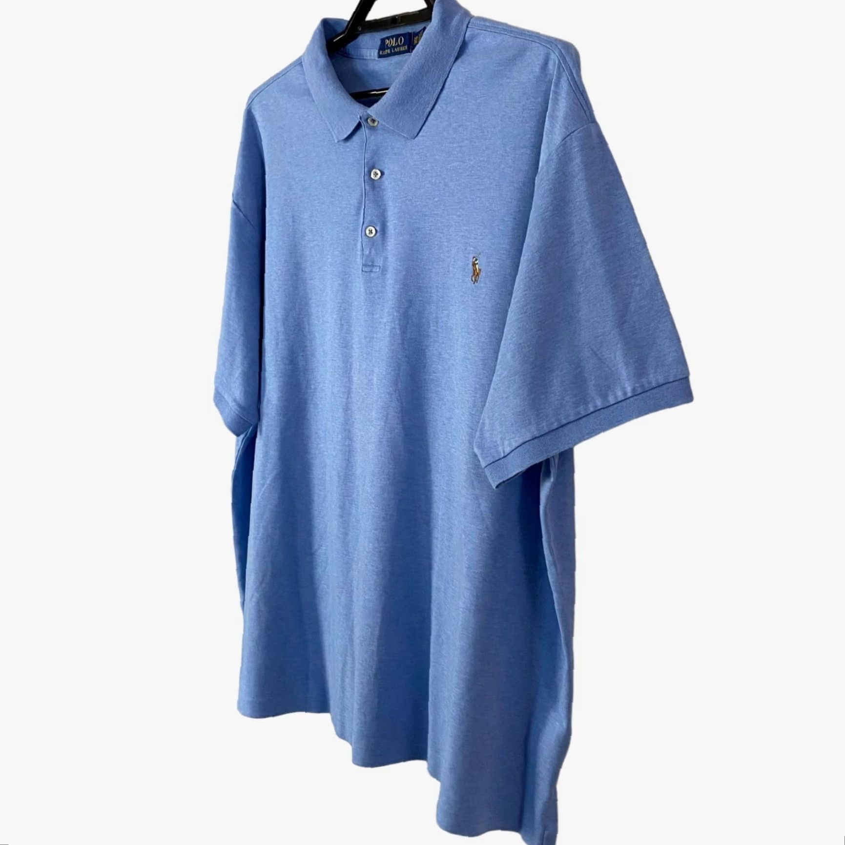 Ralph Lauren Polo Ralph Lauren Polo Shirt Big & Tall Soft Cotton Light Blue Men's 2XB Size 2X Blue Polo Shirt Mens Big & Tall Cotton Polo Light Blue 2XB Size US XXL / EU 58 / 5 - 2 Thumbnail