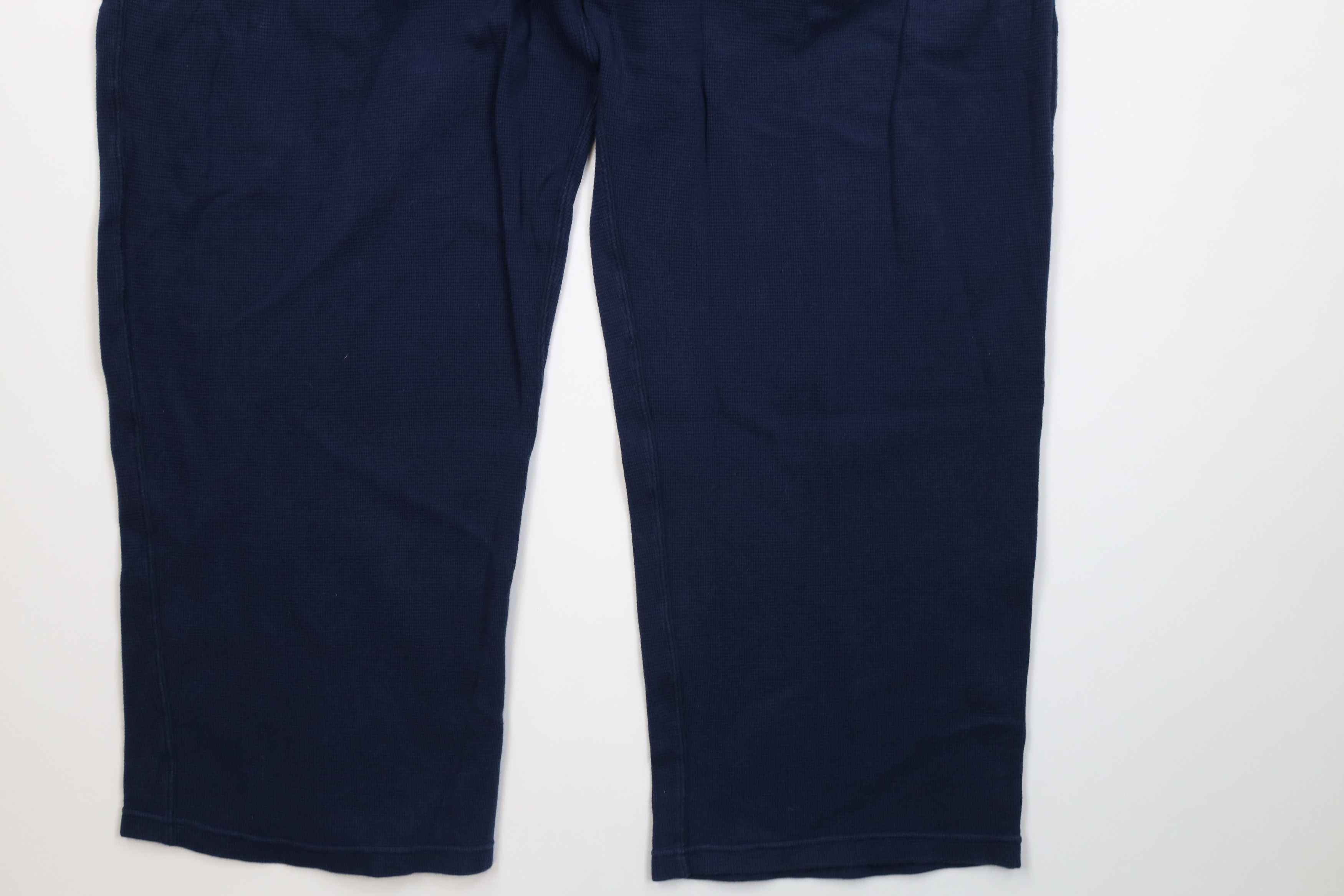 Ralph Lauren Vintage Y2K Ralph Lauren Waffle Wide Leg Sweatpants Blue Size US 38 / EU 54 - 5 Thumbnail
