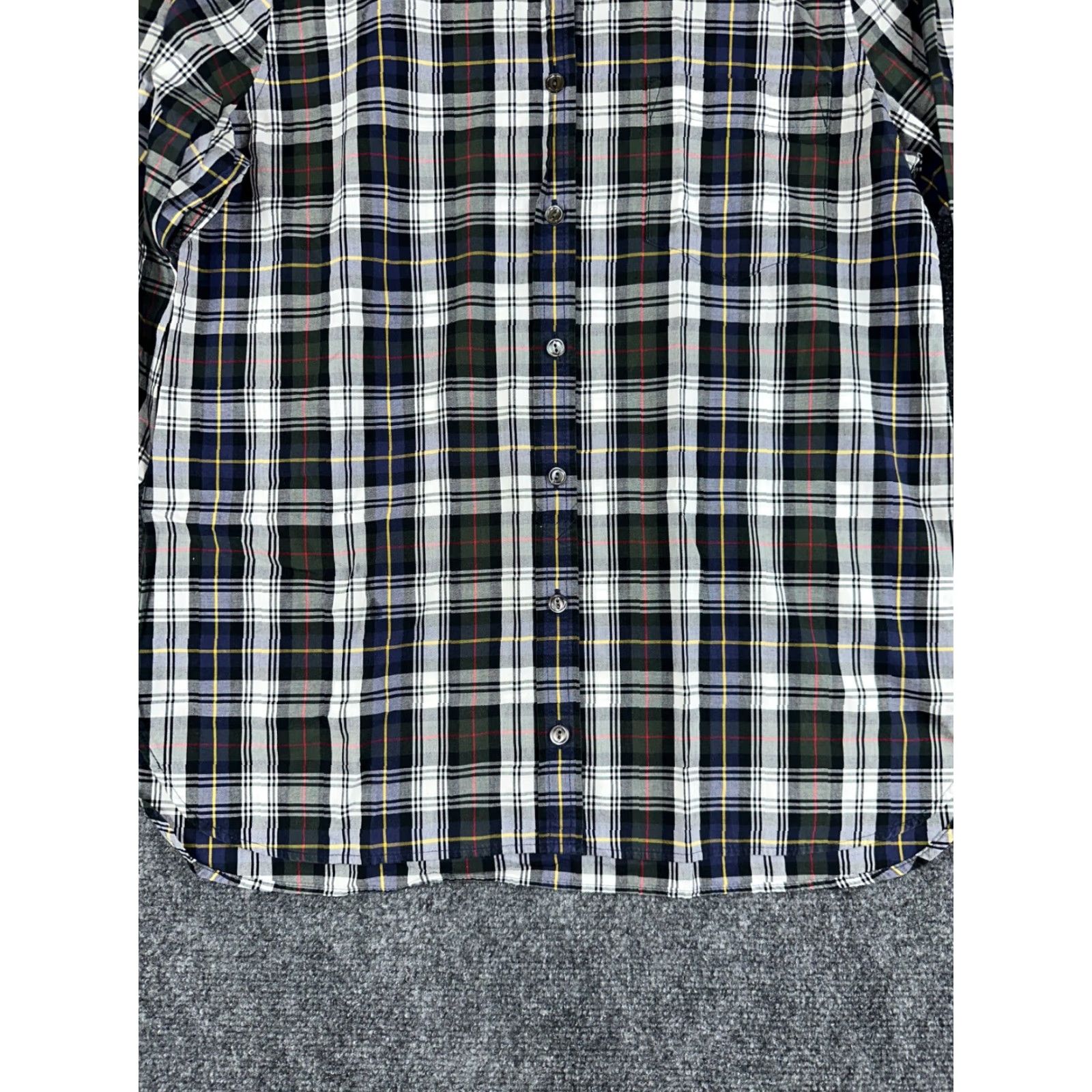 J.Crew J.CREW Shirt Womens 8 Forest Plaid Long Sleeve Button Up Pocket Shrunken/Regular Fit Size M / US 6-8 / IT 42-44 - 3 Thumbnail