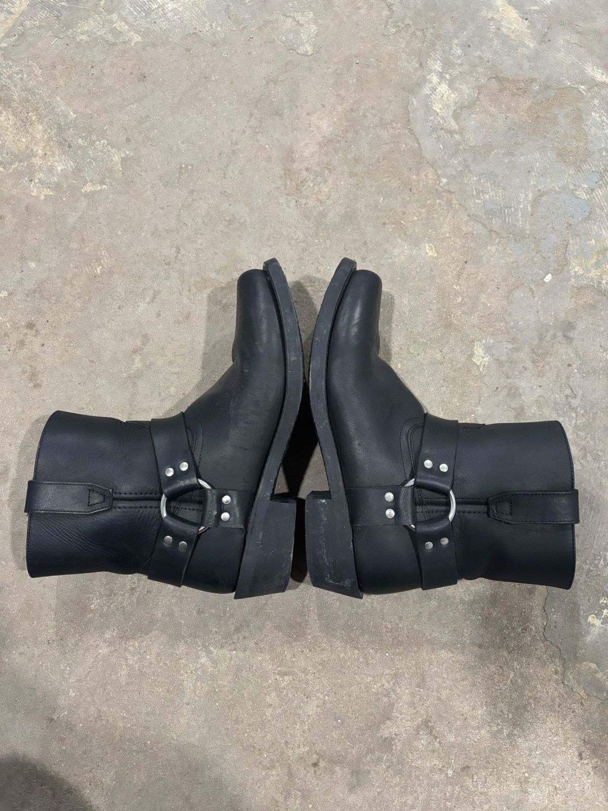 Vintage Size 11 Black Flat Toe Dingo Harness Boots Size US 11 / EU 44 - 2 Thumbnail