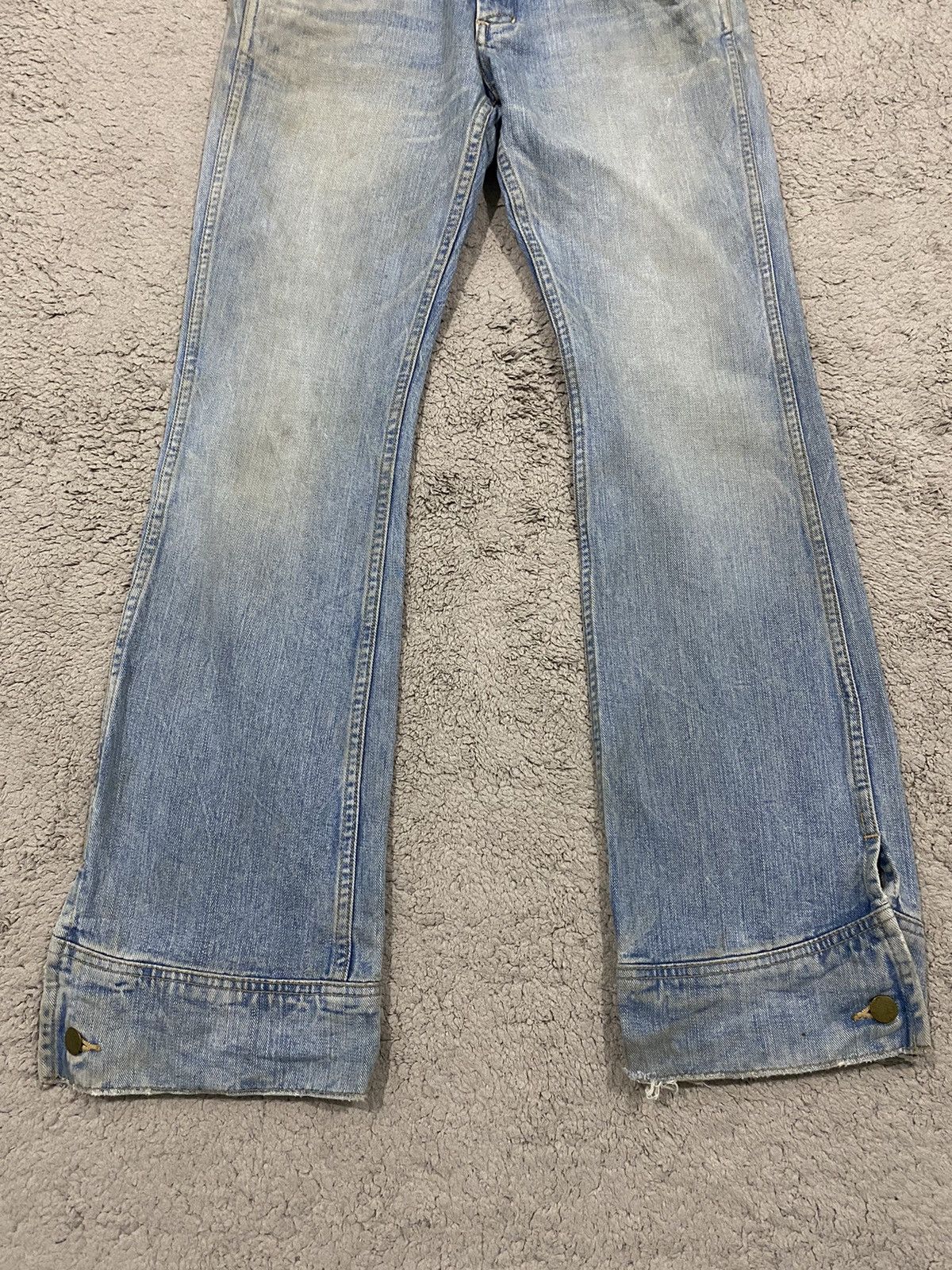 Lee Lee Riders Flare Button Vintage Size US 29 - 4 Thumbnail