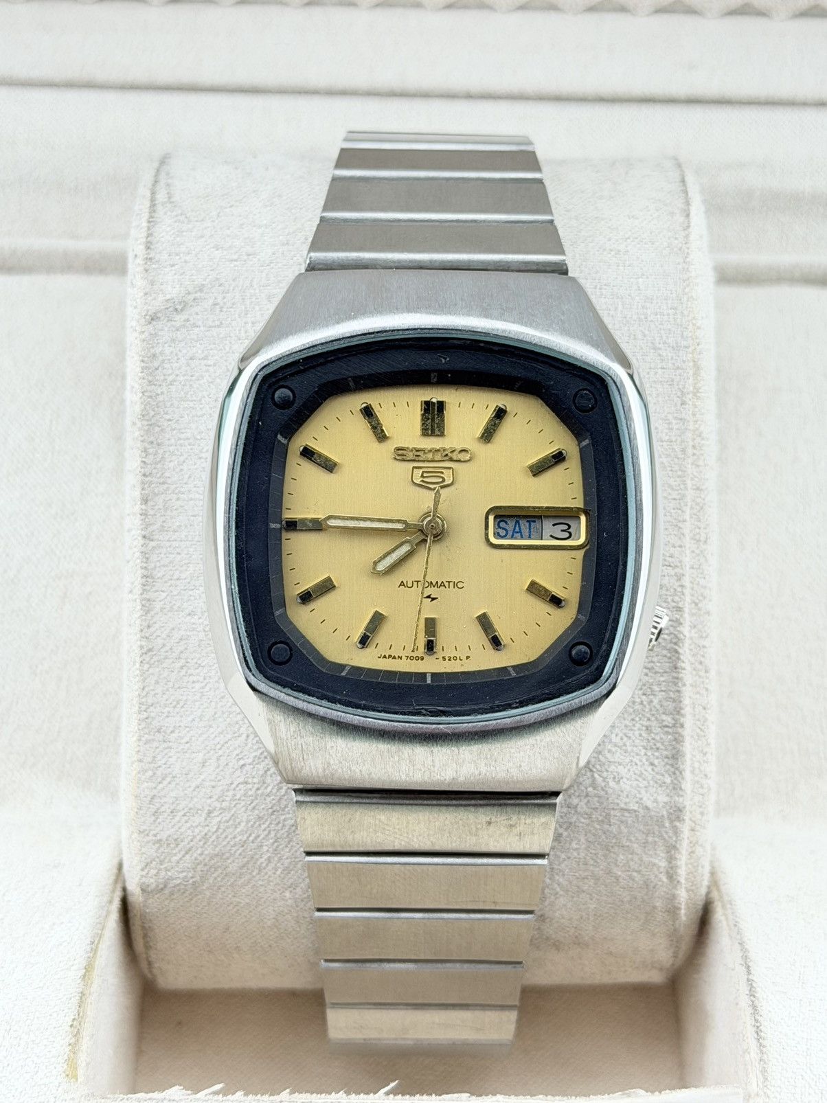 Seiko Seiko 5 Automatic Watch Day Date Wristwatch Size 36 - 1 Thumbnail