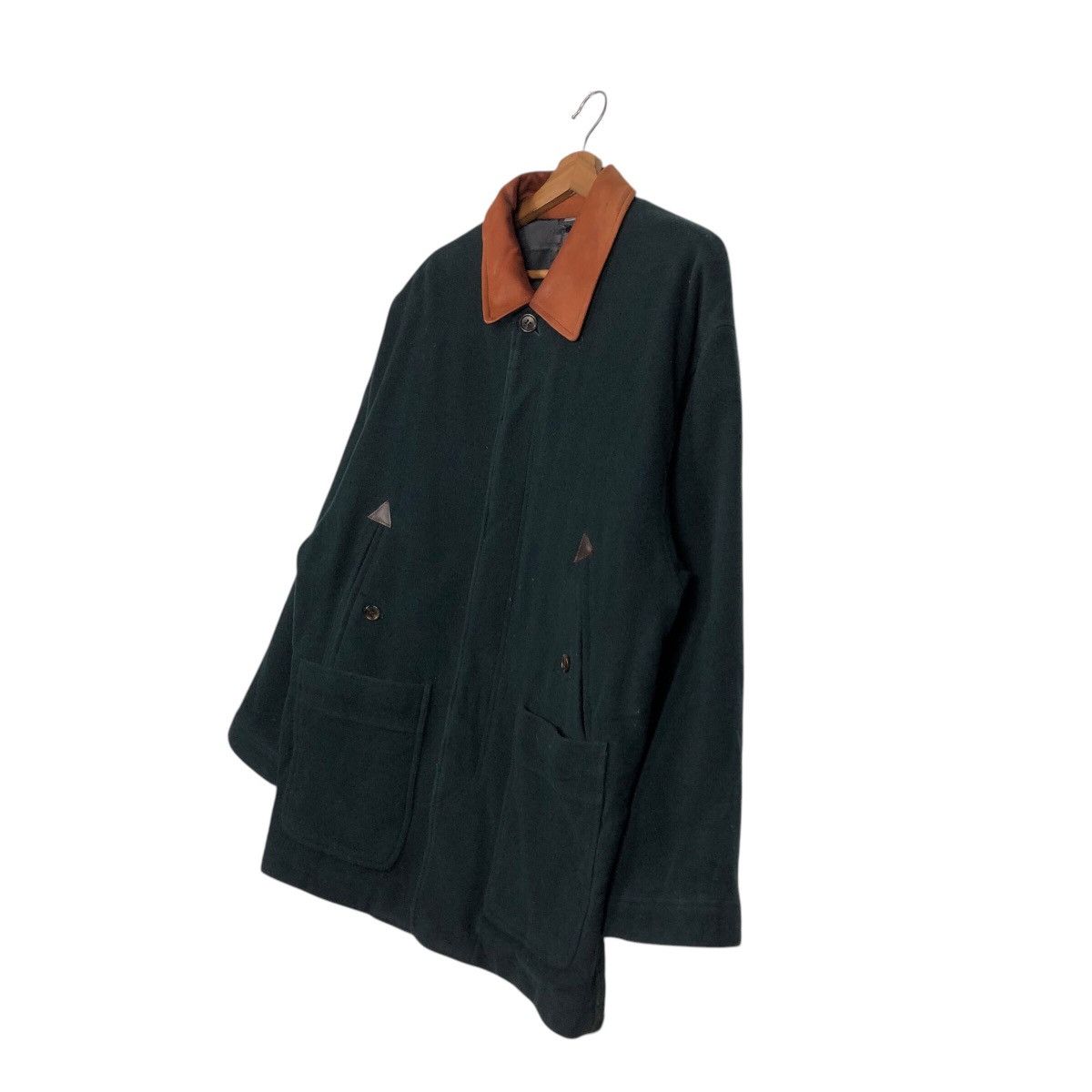 Issey Miyake 📌Vintage Chore Jacket Intermezzo Japan Leather Collar Size US L / EU 52-54 / 3 - 3 Thumbnail