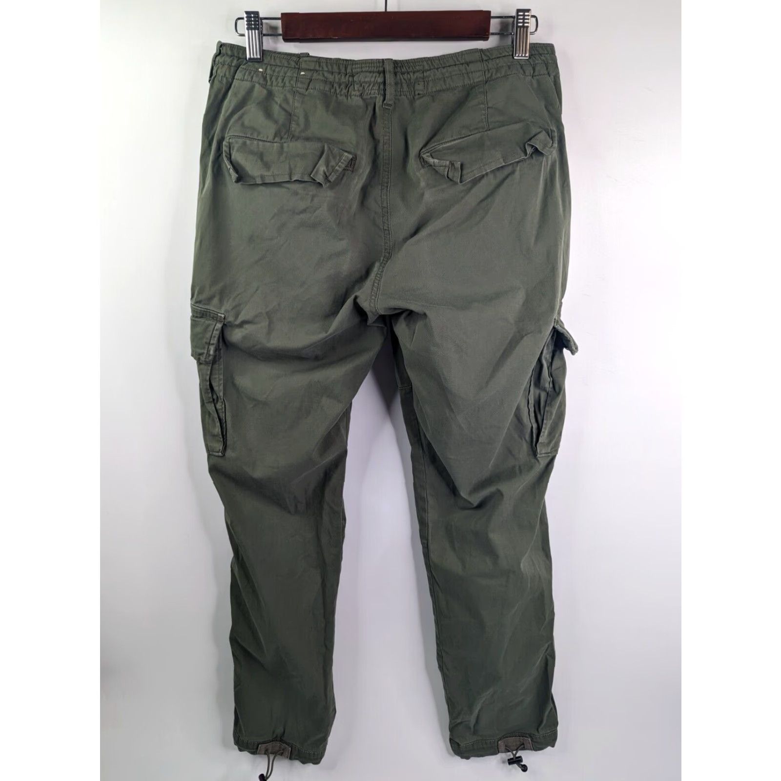 Abercrombie & Fitch VINTAGE Abercrombie & Fitch Pants Cargo 28x30 Green Military Skinny Relaxed Men 90s Army Workwear Casual Pants Size US 28 / EU 44 - 4 Thumbnail