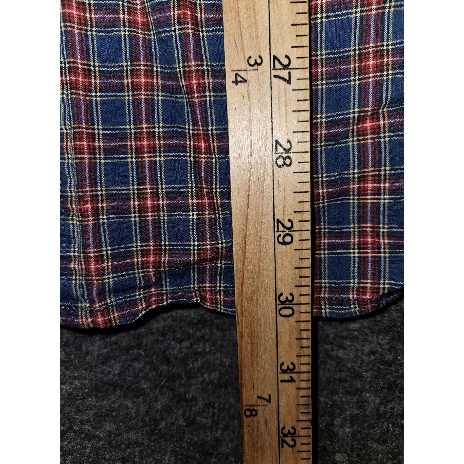 Eddie Bauer Eddie Bauer Shirt Mens XL Plaid Relaxed Fit Button Down Long Sleeve Casual Blue Red Off-White Pocket Size US XL / EU 56 / 4 - 6 Thumbnail