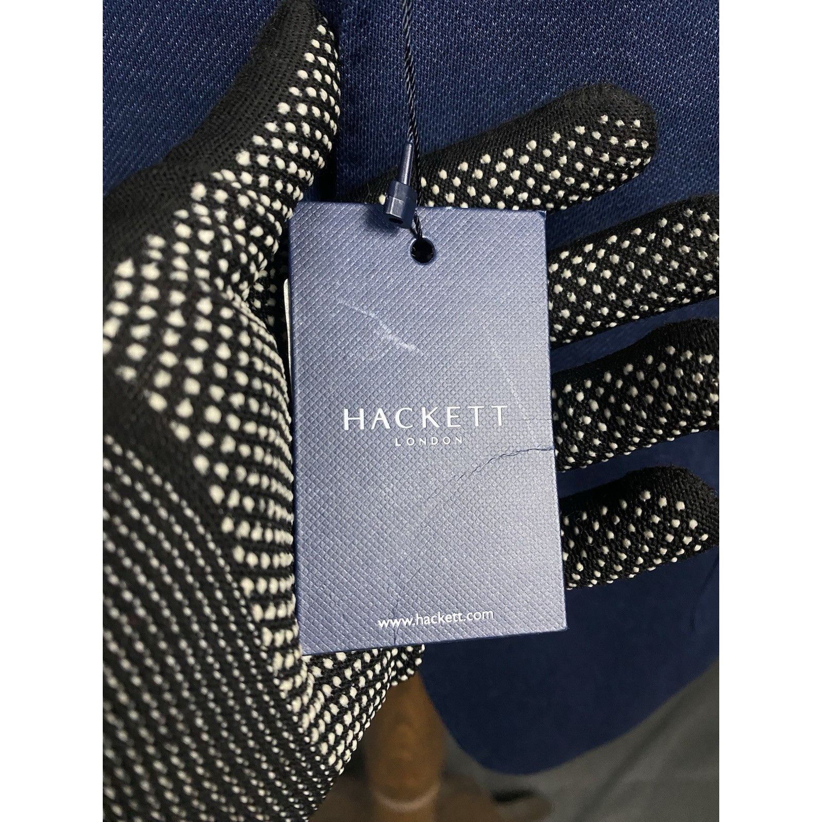 Hackett GREAT NWT Hackett Melange Knit Men's Blue Blazer Jacket Size Size 46R - 11 Thumbnail