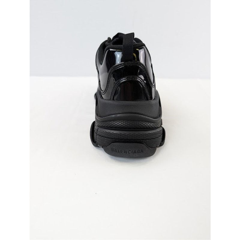 Balenciaga o1rshd1 Triple S Rubber Sneakers in Black Size US 12 / EU 45 - 17 Thumbnail