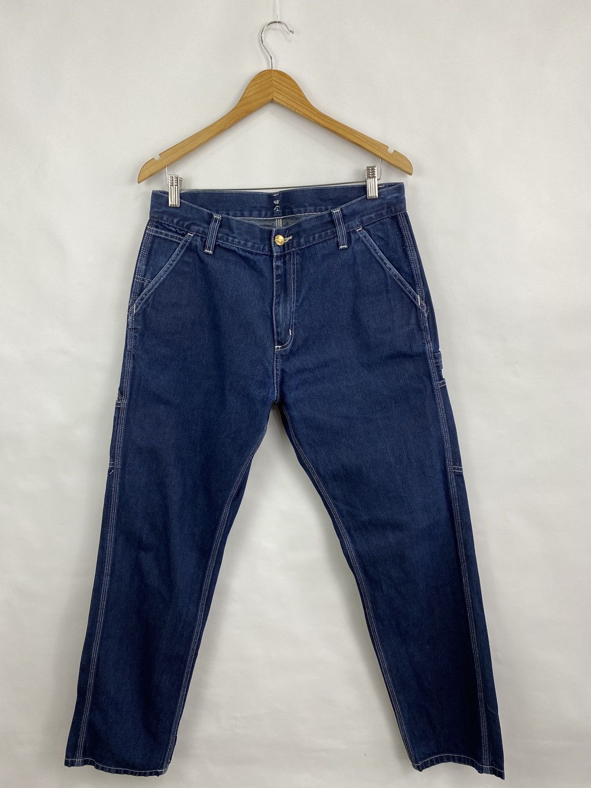 Carhartt 🇺🇸 Vintage 90s Carhartt Work Denim Jeans Rare Retro Hype Y2K Size US 32 / EU 48 - 5 Thumbnail