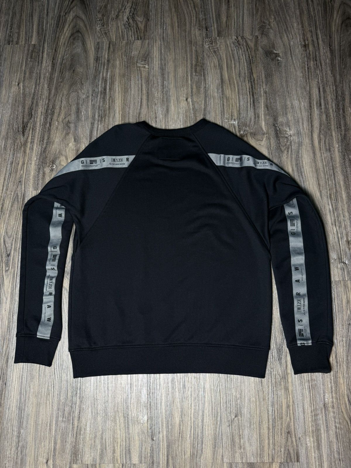 G-Star G- Star Raw Raglan Taping Sweater Black mens Size US L / EU 52-54 / 3 - 2 Thumbnail