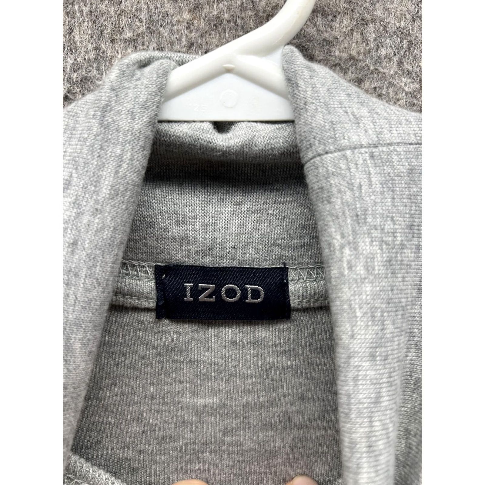 Izod IZOD Mens Medium Gray Pullover Turtleneck Shirt Knit Size US M / EU 48-50 / 2 - 2 Thumbnail
