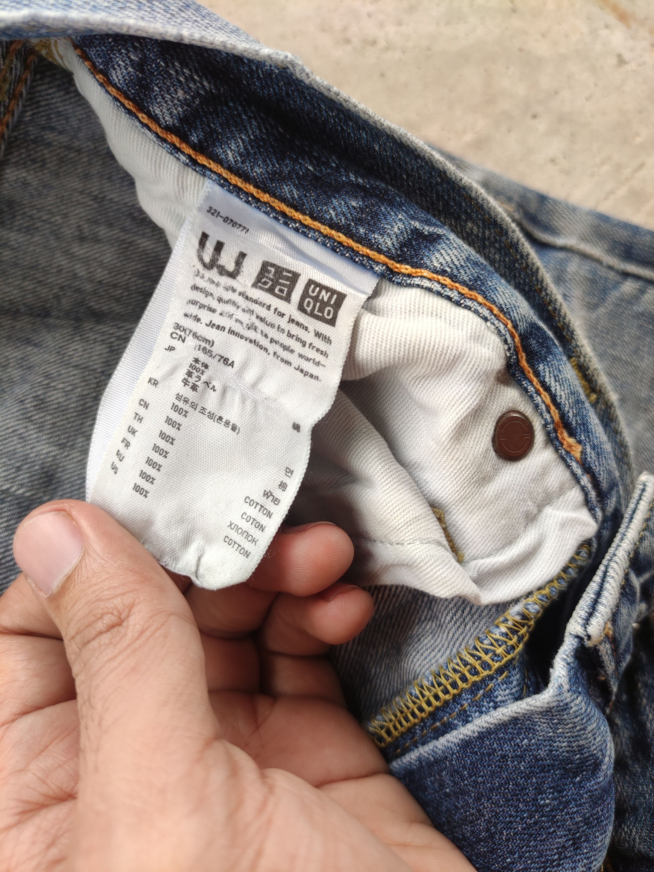 Japanese Brand Vintage Japanese Jean Distressed Faded Denim Size US 31 - 7 Thumbnail