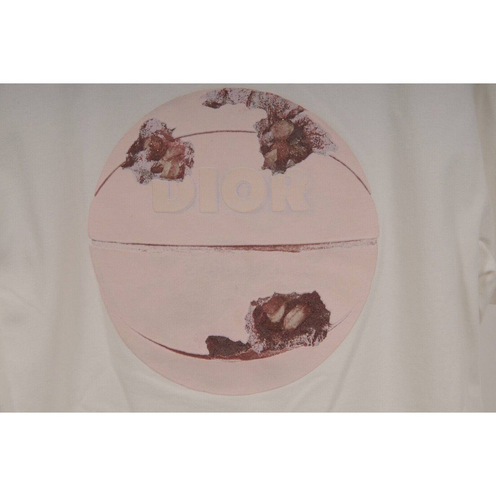 Daniel Arsham × Dior Arsham CD Basketball T Shirt White Pink Size US S / EU 44-46 / 1 - 5 Thumbnail