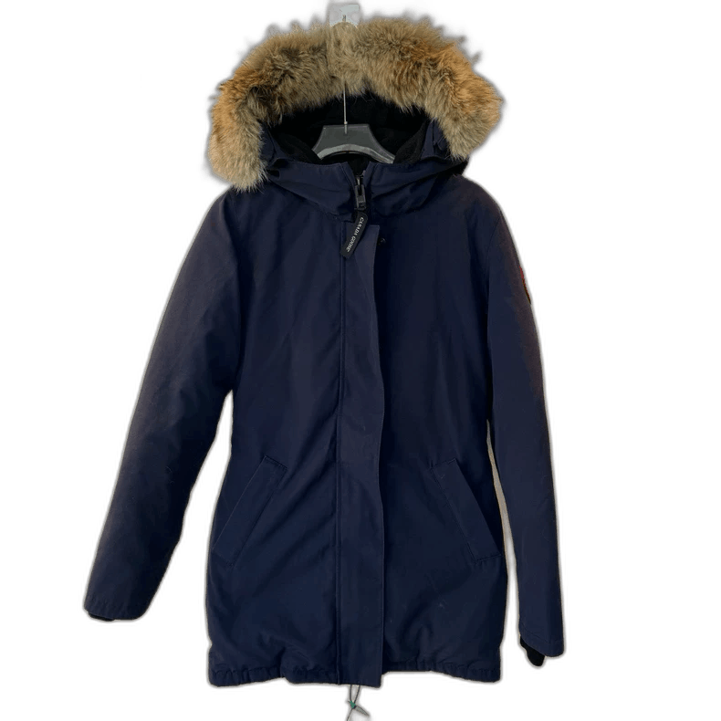 Canada Goose feather collar down jacket long - Main Image