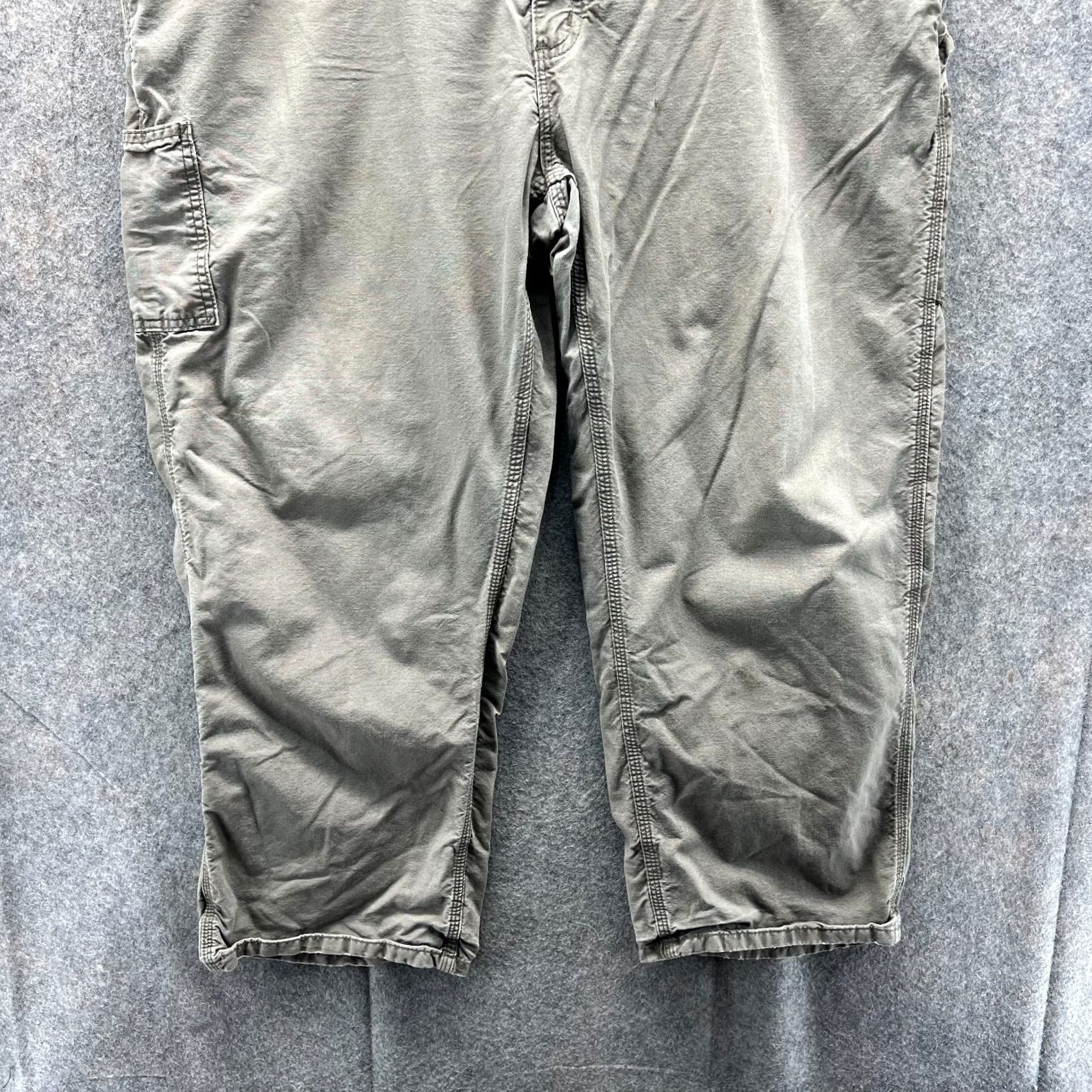 Carhartt VINTAGE? No — Carhartt Pants Men 46x30 Khaki Beige Canvas B151 LBR Cargo Pocket Straight Front Regular Waist 46in Cotton Workwear Accessories Temporis Size US 30 / EU 46 - 6 Thumbnail