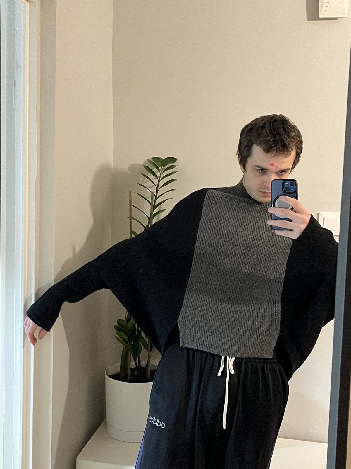 Other Oversized batwing ribbed sweater issey miyake style japanes Size US S / EU 44-46 / 1 - 5 Thumbnail