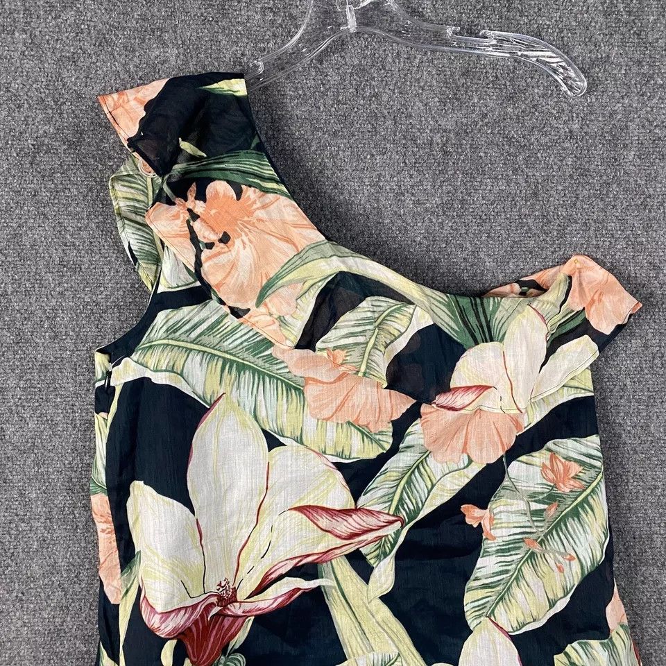 Ann Taylor Ann Taylor Blouse Women's Large One Shoulder NWT Floral Size L / US 10 / IT 46 - 8 Thumbnail
