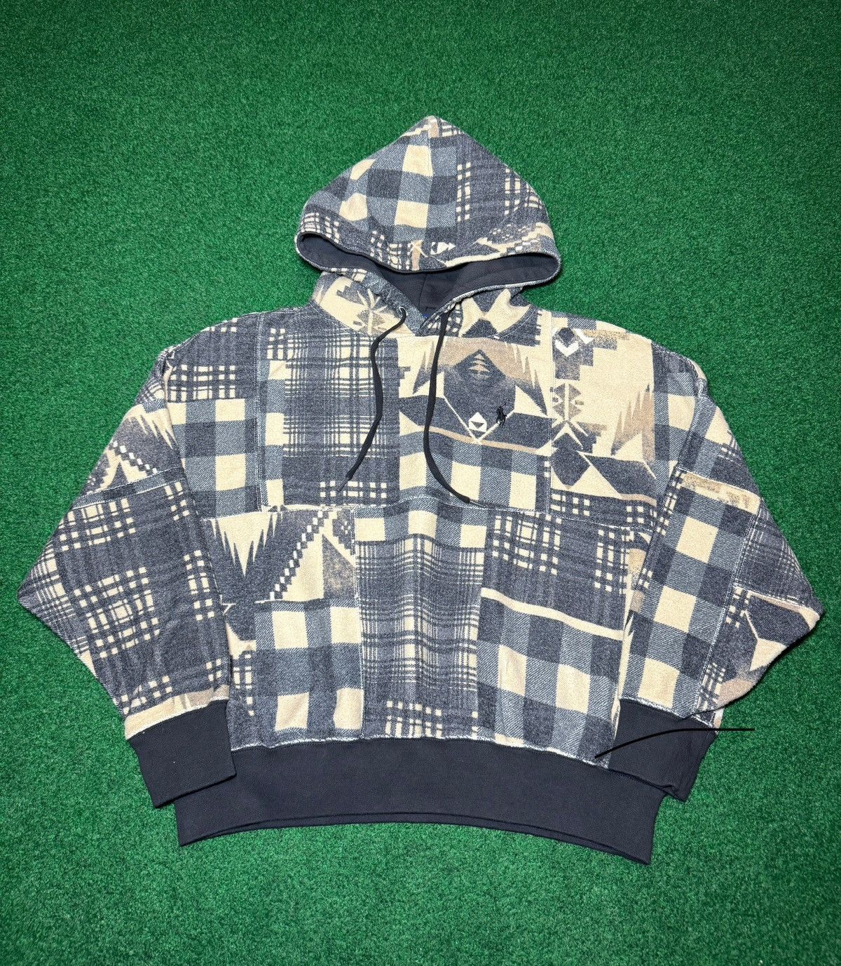Polo Ralph Lauren Polo Ralph Lauren S/M Boxy 25x23 Southwestern Aztec Hoodie Size US M / EU 48-50 / 2 - 1 Thumbnail