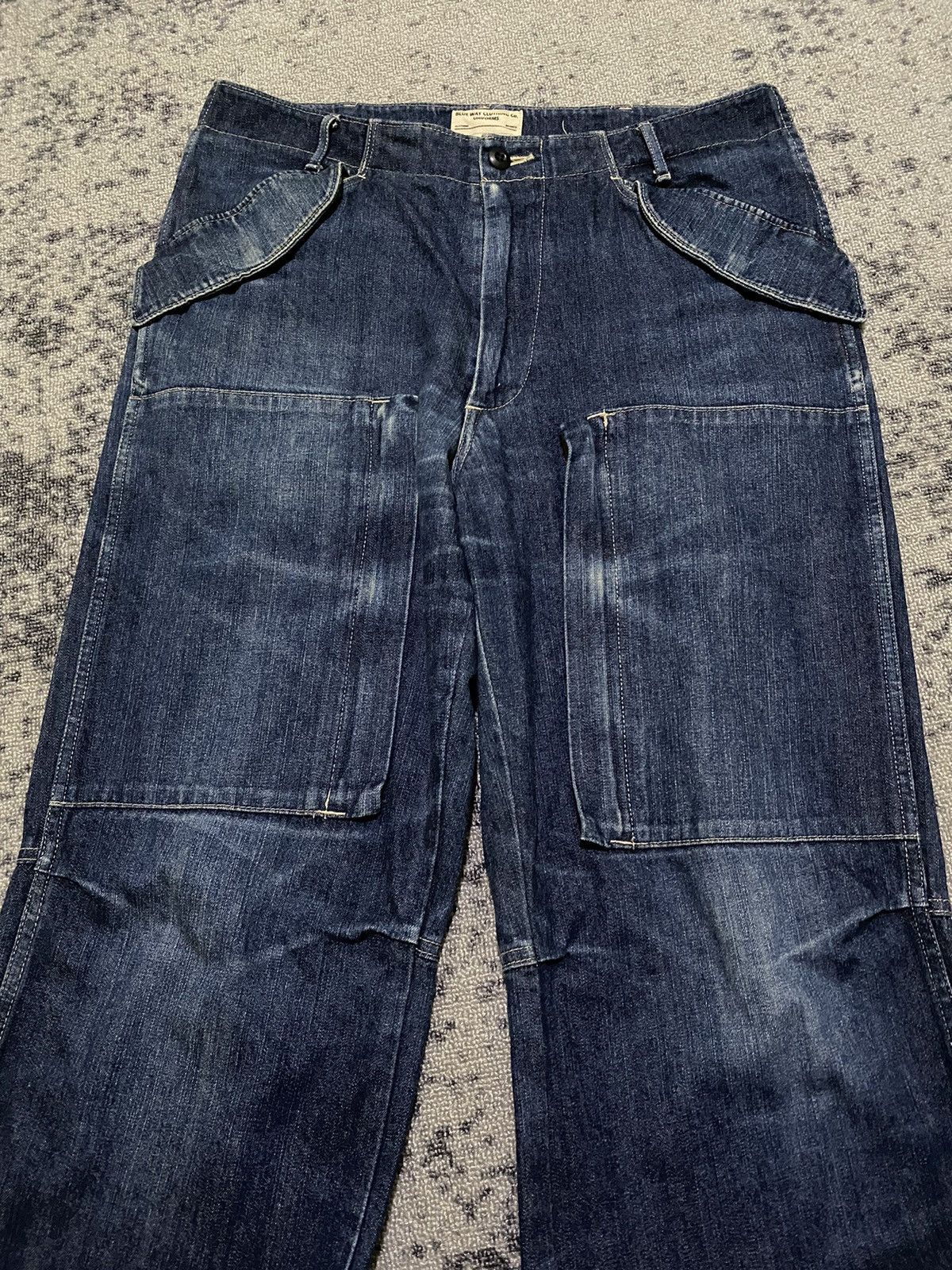 Hysteric Glamour Y2k Blue way “number nine style” baggy jeans Size US 34 / EU 50 - 3 Thumbnail