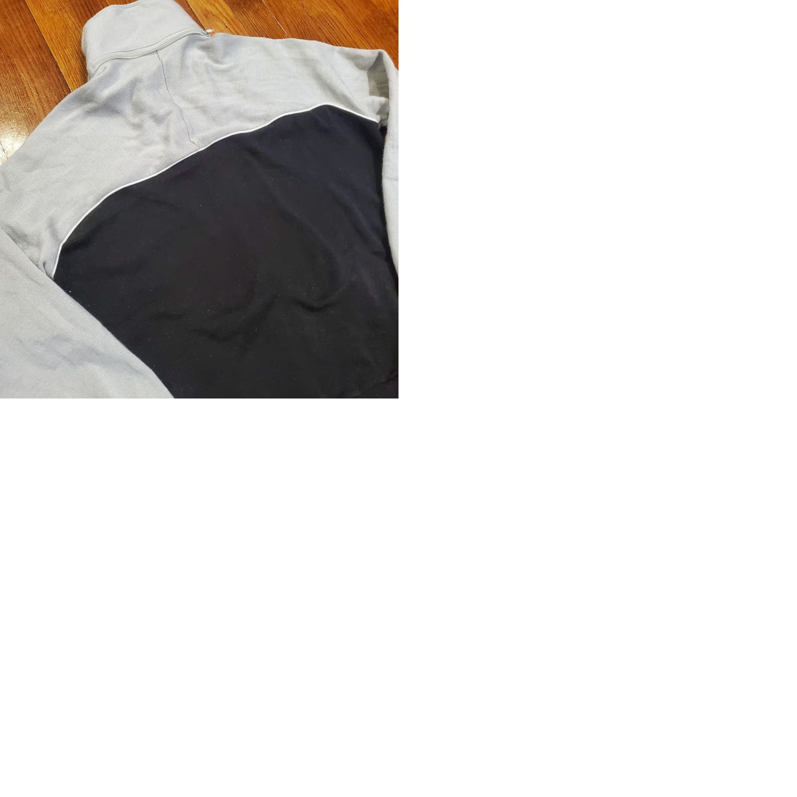 Nike VINTAGE Nike Jacket Mens Medium Black Gray Full Zip Mock Neck Swoosh Logo 90s Size US M / EU 48-50 / 2 - 9 Thumbnail