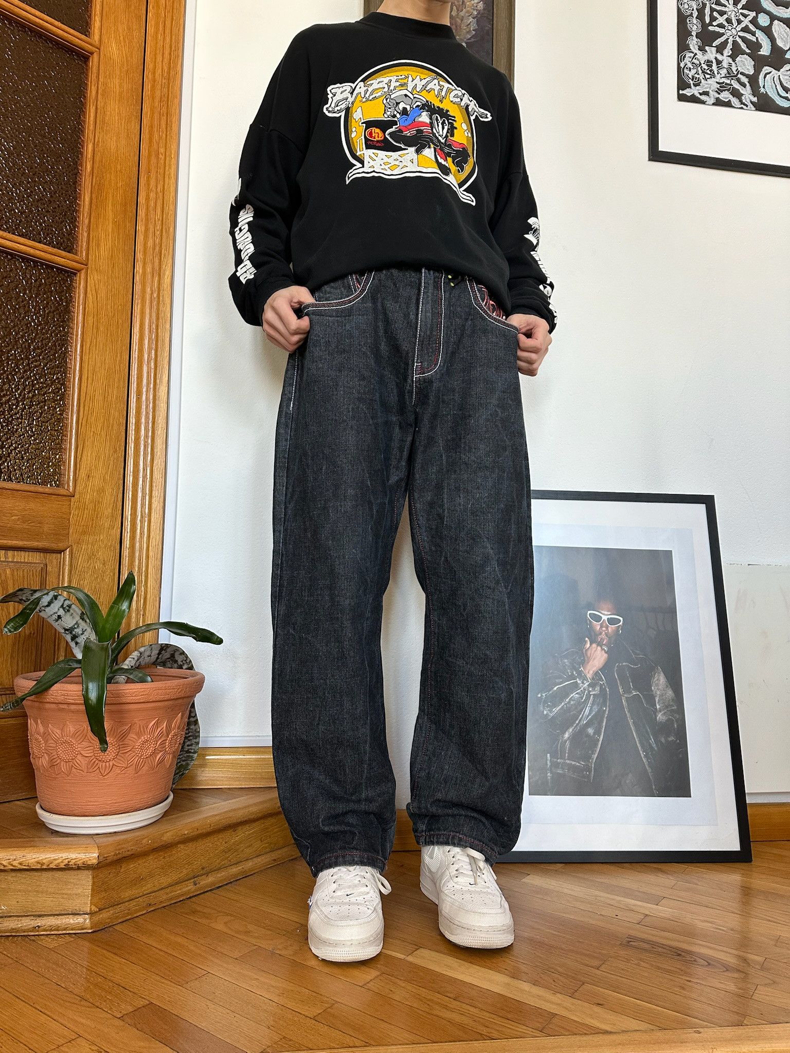 JNCO Y2K rap Baggy Clench Jesse pinkman SouthPole style Jeans Size US 34 / EU 50 - 5 Thumbnail