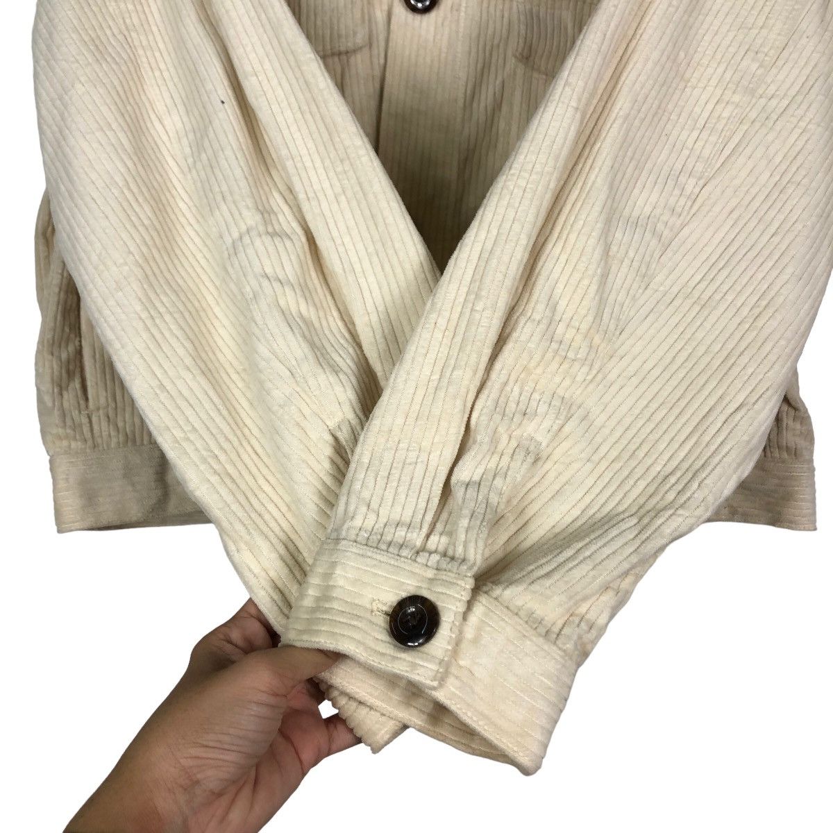 Japanese Brand 🔥Cropped Biker Jacket Corduroy GU Japan Issey Miyake Size US XL / EU 56 / 4 - 15 Thumbnail