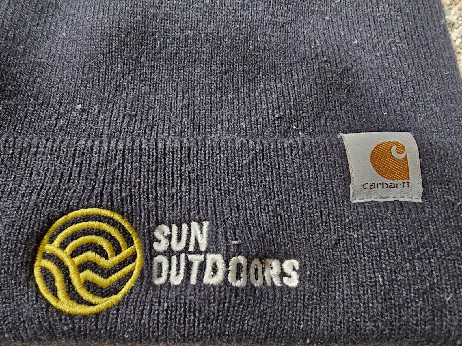 Carhartt Carhartt Cuff Black Beanie Winter Hat OSFA Logo Sun Outdoors Size ONE SIZE - 2 Thumbnail