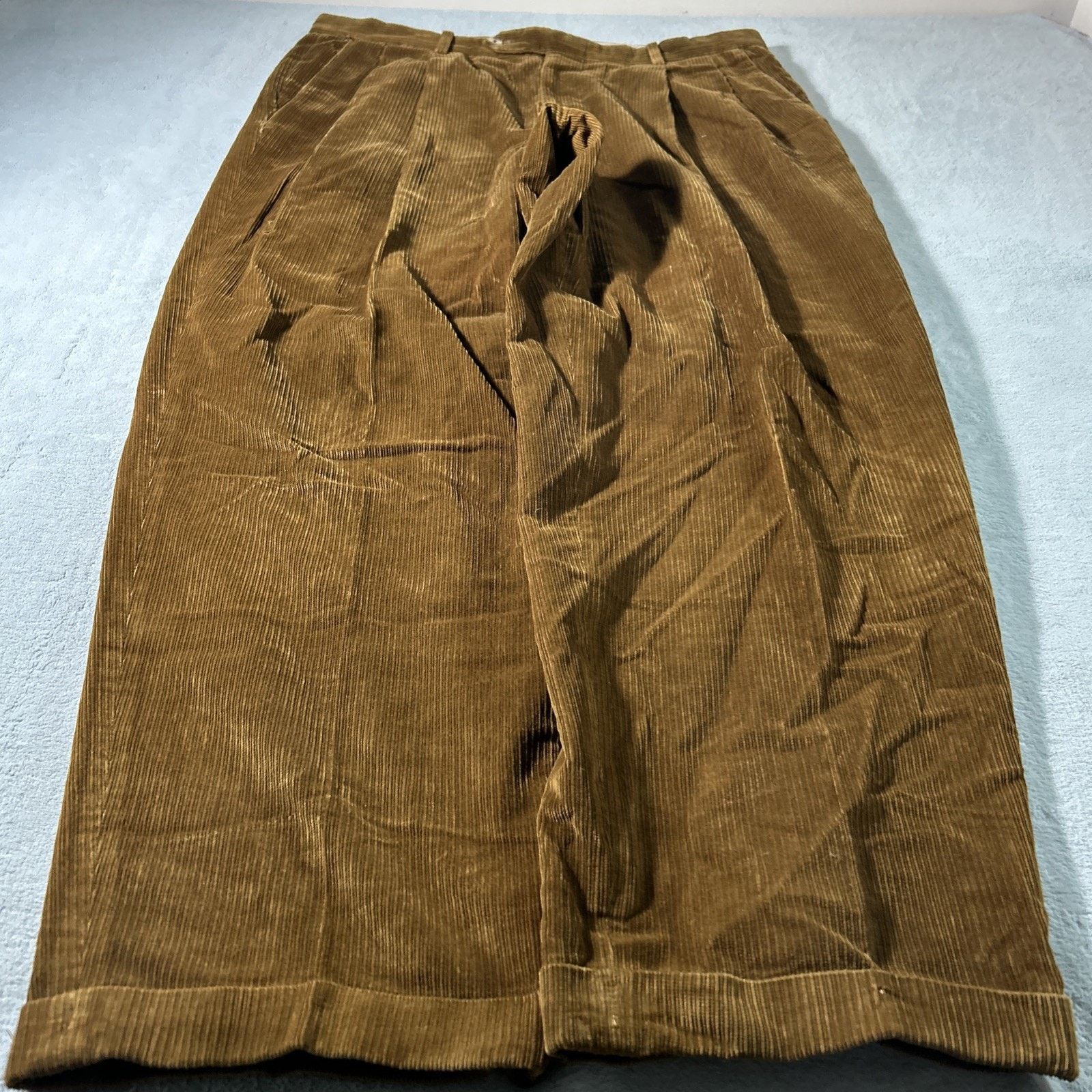 Ermenegildo Zegna Ermenegildo Zegna Corduroy Baggy Pants TG 54 XL 37x30 Loose Size US 37 - 2 Thumbnail