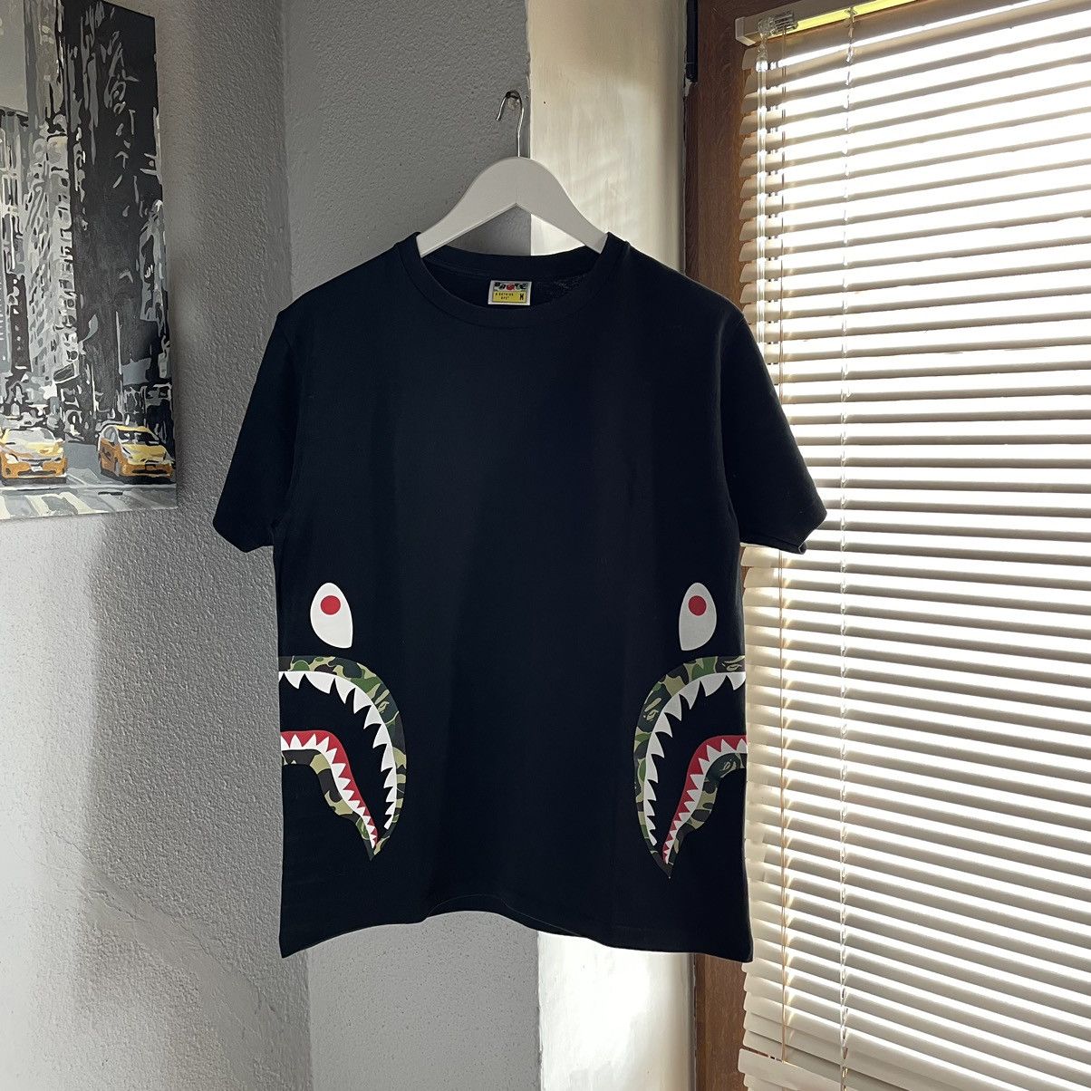 Bape BAPE Digital 1st Camo Shark Mouth Tee Size US M / EU 48-50 / 2 - 5 Thumbnail