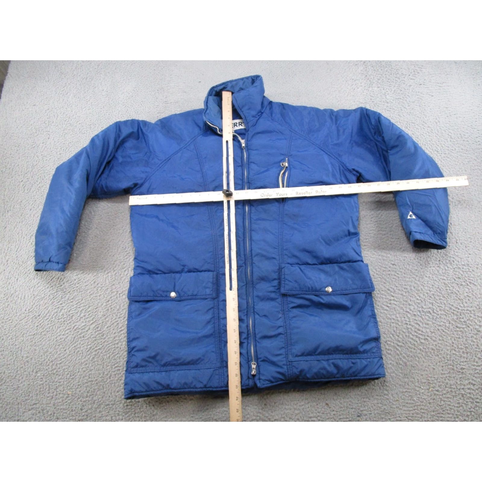 Vintage VINTAGE Gerry Jacket Mens Full Zip Puffer Down Filled 80s Skiing Blue Size 50 Chest 50 READ Size US M / EU 48-50 / 2 - 7 Thumbnail