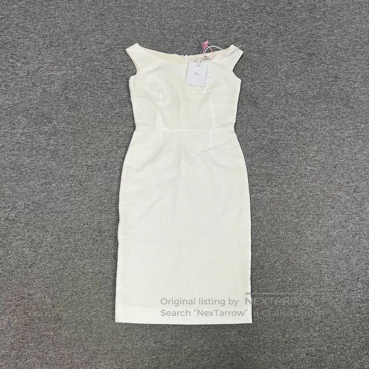 Dior Dior White Sleeveless Fitted Dress. Size XS / US 0-2 / IT 36-38 - 1 Thumbnail