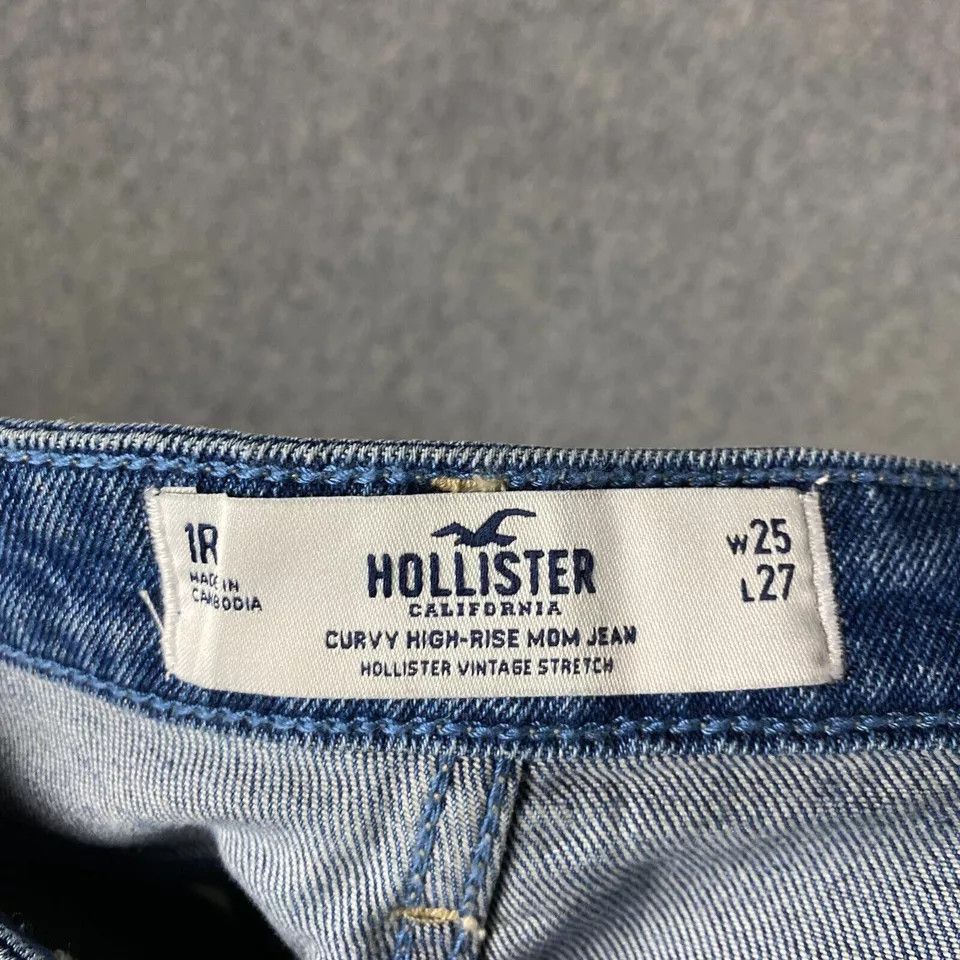 Hollister Hollister Jeans Women's 1R 25x27 Curvy High Rise Mom Zipper Size 25" / US 0 / IT 36 - 7 Thumbnail