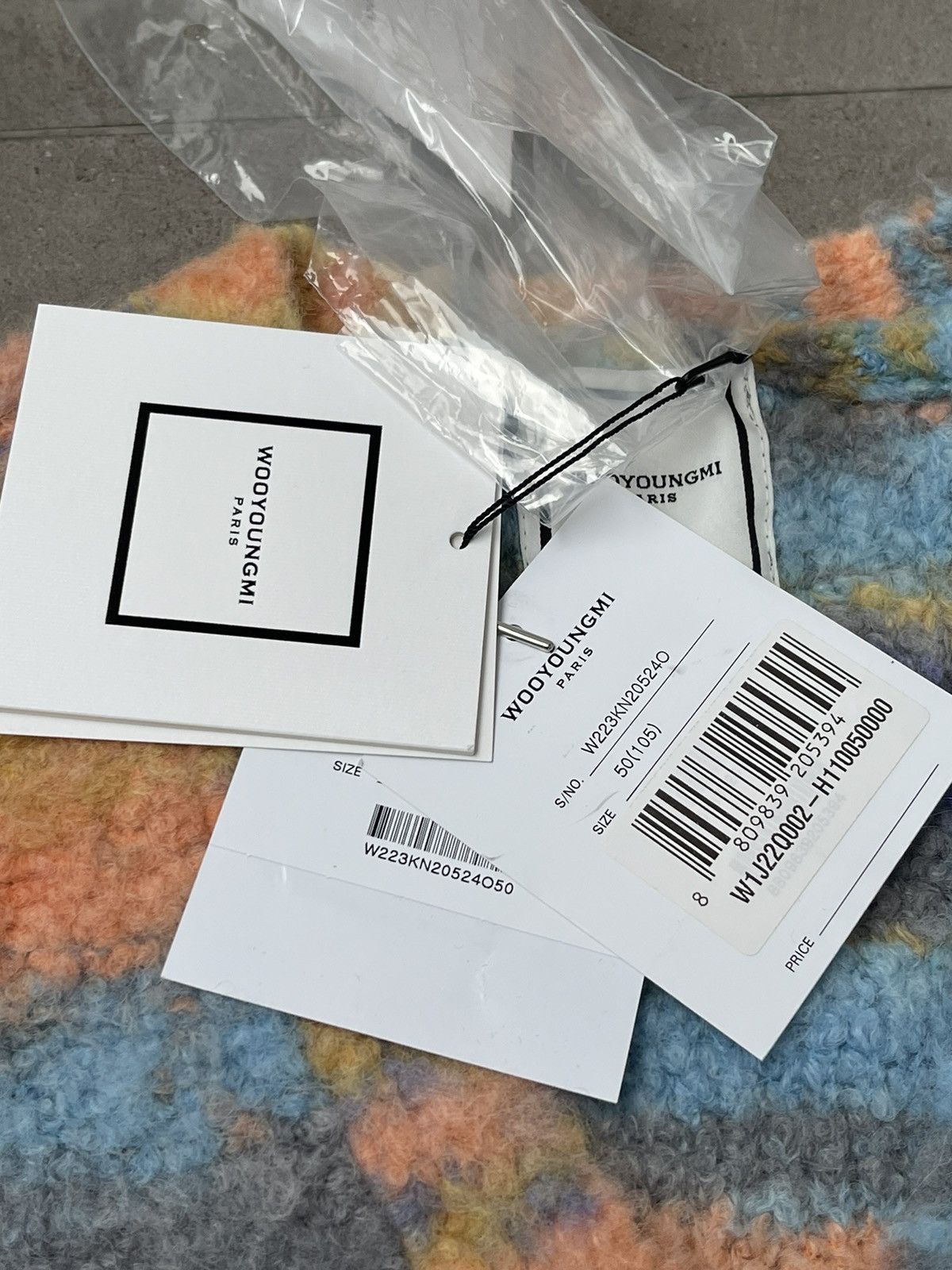 !DS! SS23 Wooyoungmi Multicolor Alpaca Cardigan