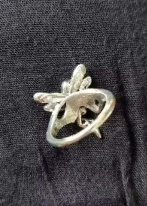 Ring Of Fire Vintage Ring With Angel Design Size ONE SIZE - 4 Thumbnail