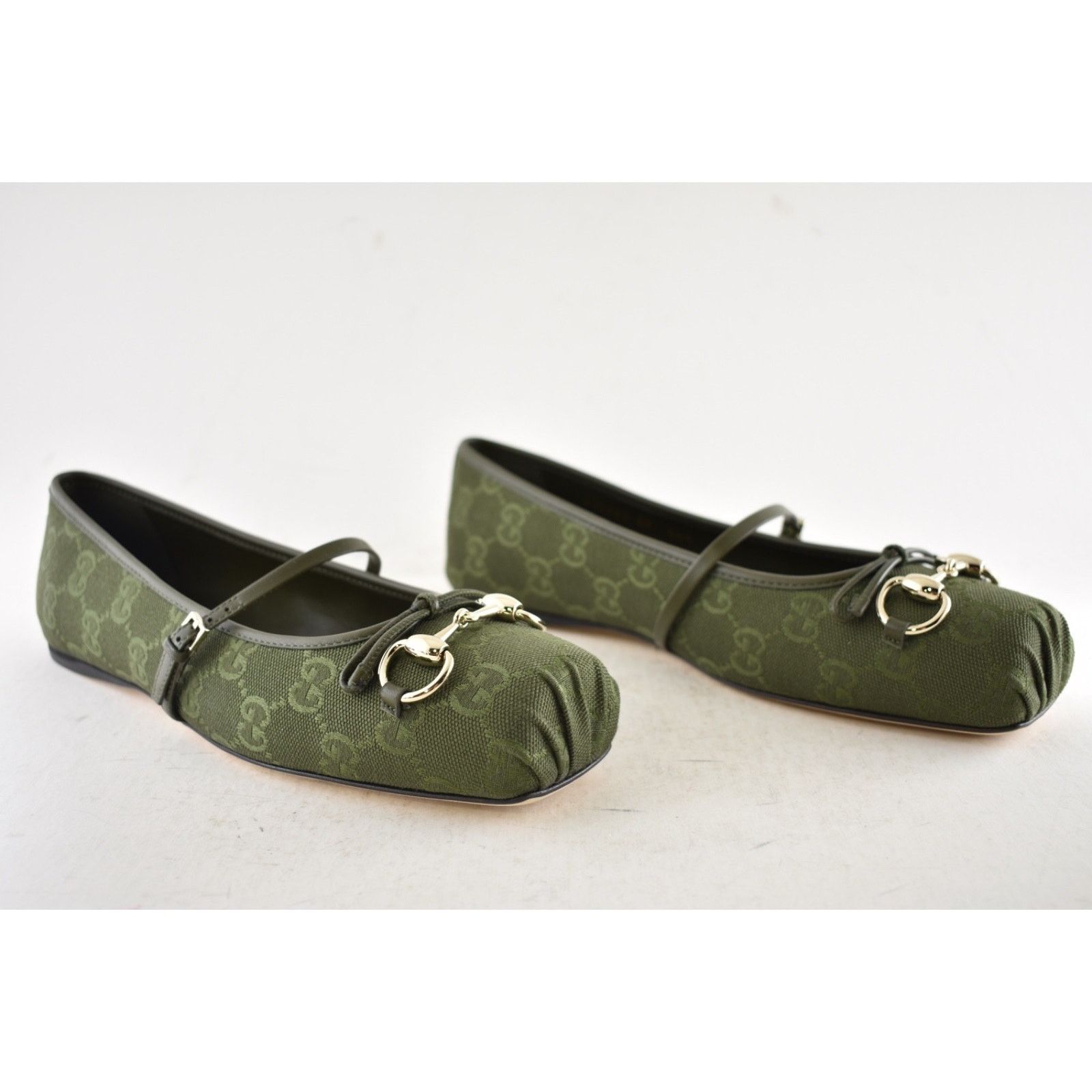 Gucci Gucci Green Horsebit Maryjane Ballerina Ballet Flat 39 Size US 9 / IT 39 - 4 Thumbnail