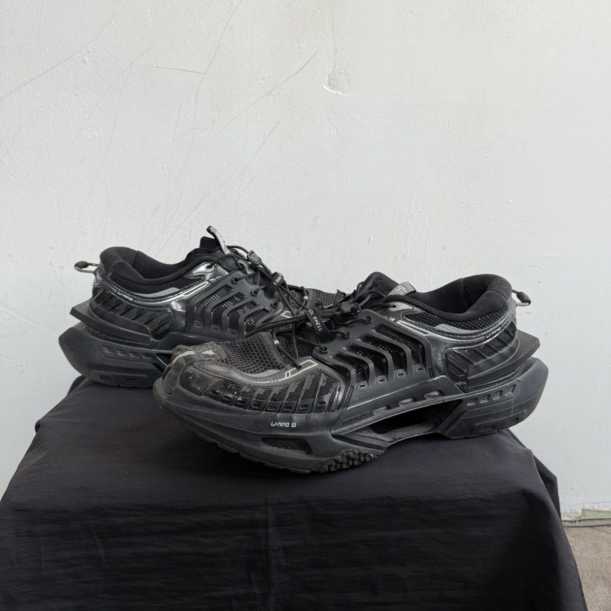 Balenciaga Li-ning Xuankong Black Sneakers Size US 11 / EU 44 - 4 Thumbnail