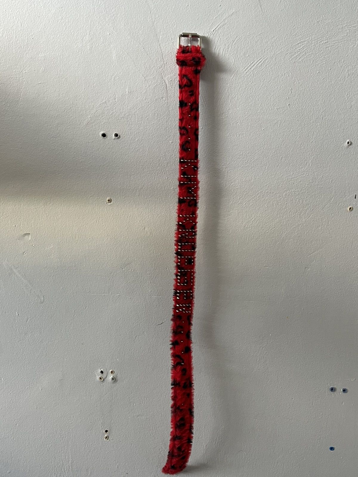 Kim Krueger × Playboi Carti Kim Krueger Studded Leopard Fur Belt