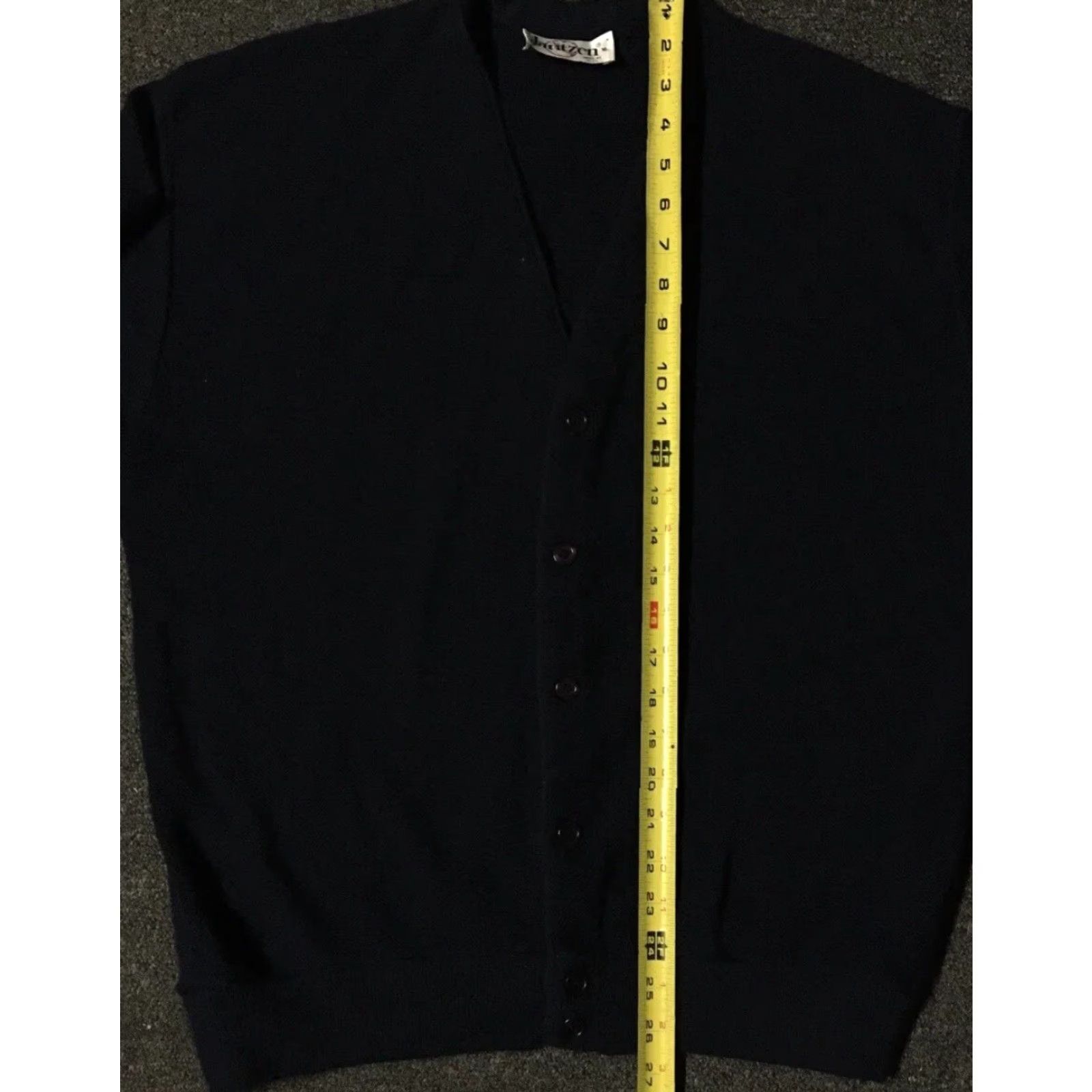 Jantzen VINTAGE Jantzen Cardigan Sweater M Navy Blue Knit Acrylic USA 60s 70s Grunge Grandpa Men's Shirt Streetwear Size US M / EU 48-50 / 2 - 6 Thumbnail