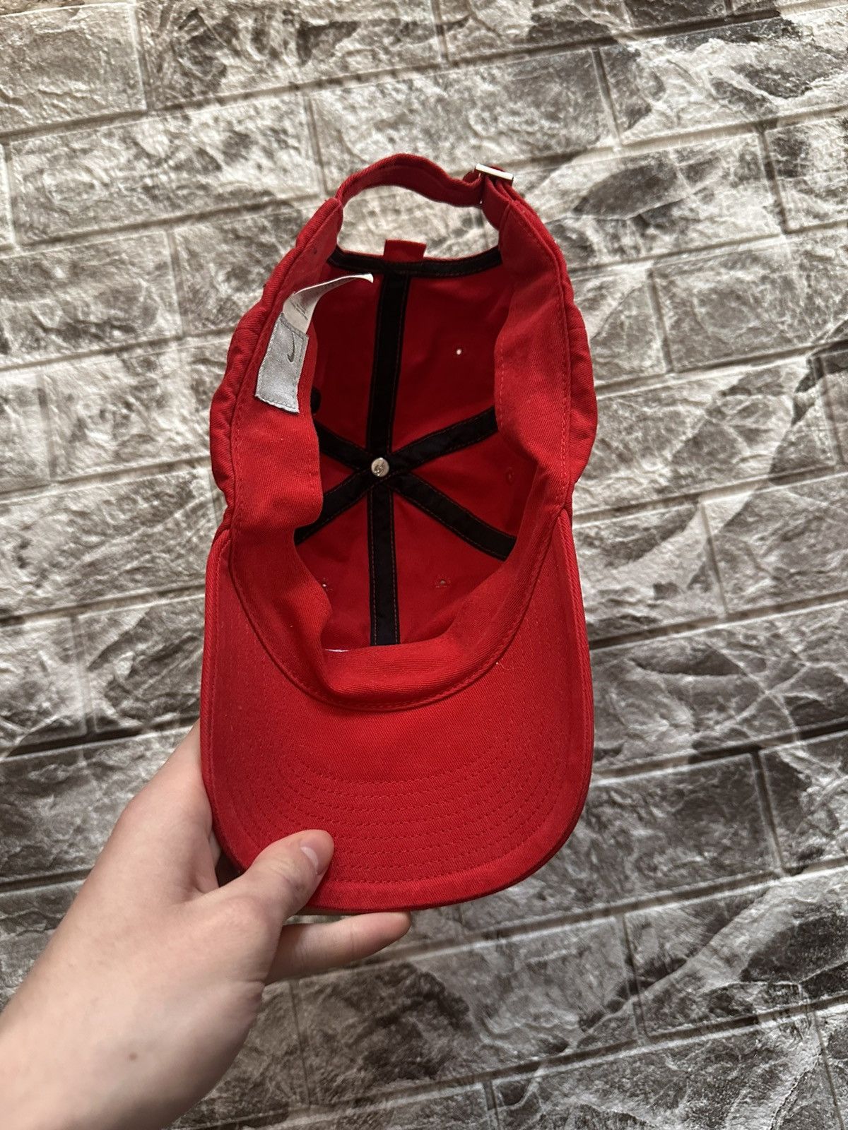 Nike Vintage Nike Red Swoosh Heritage 86 Cap | Retro Hat One Size Size ONE SIZE - 4 Thumbnail