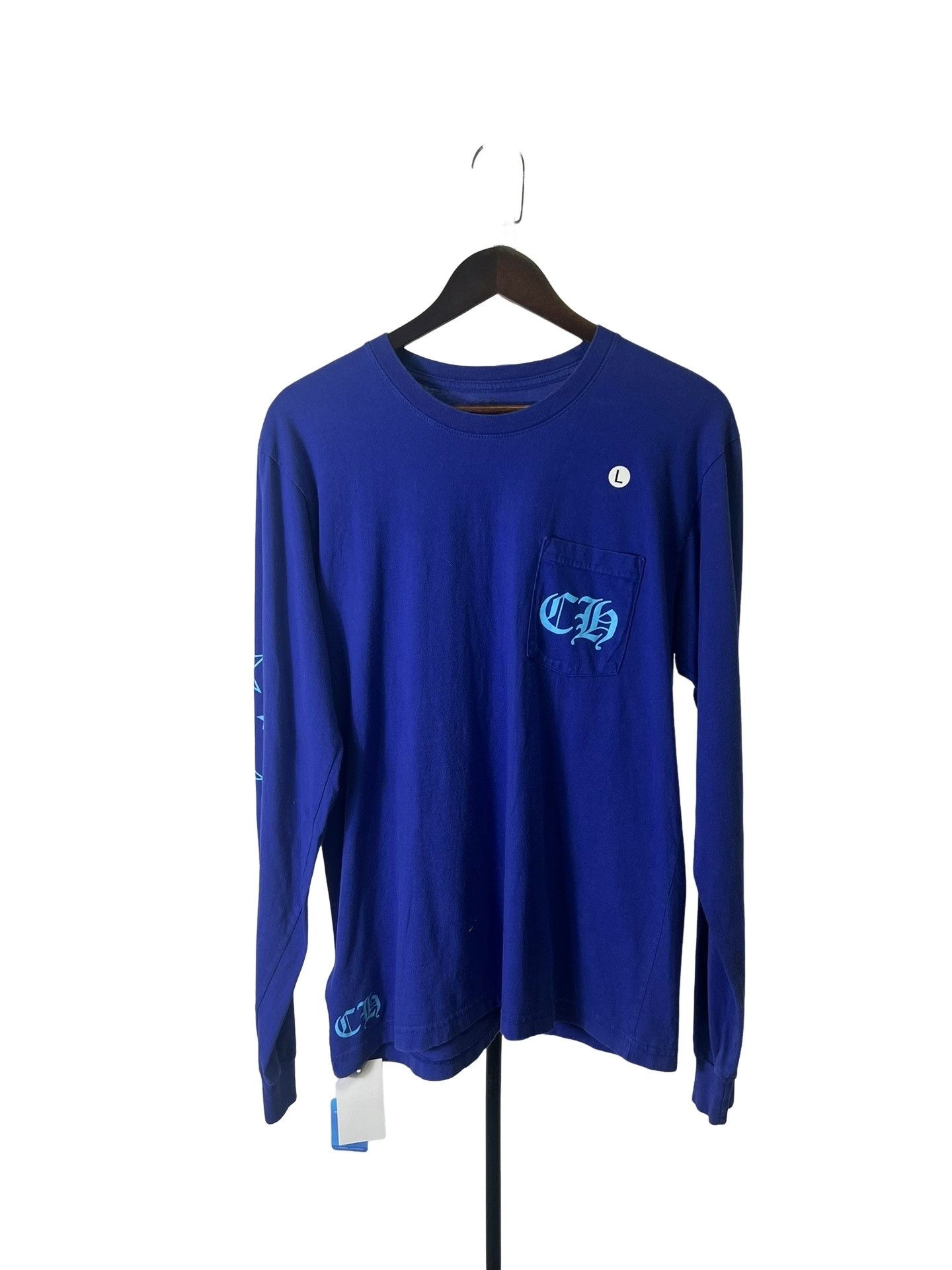 Chrome Hearts Chrome Hearts Blue Star Long Sleeve T-Shirt L Size US L / EU 52-54 / 3 - 1 Thumbnail
