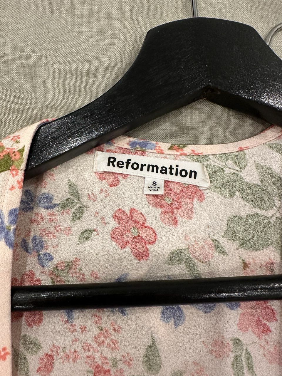 Reformation Floral Wrap Midi Dress - Size S