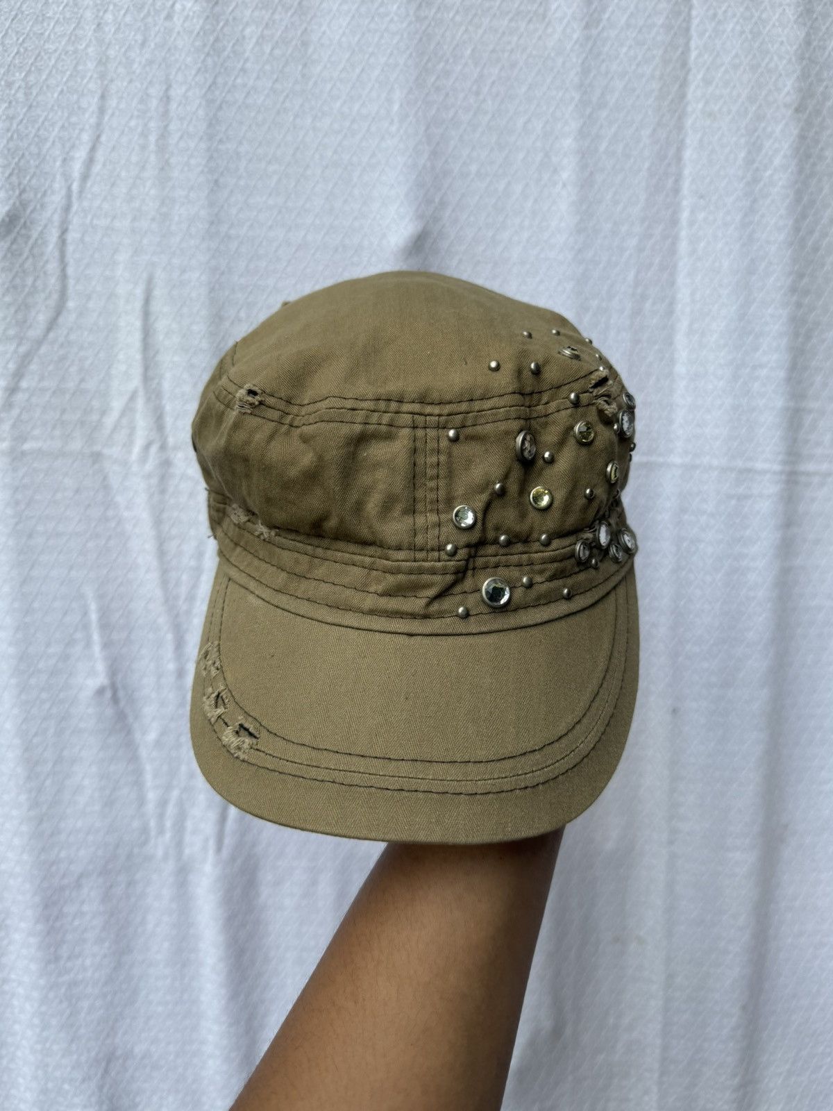 Hysteric Glamour Distressed Studded Gothic Style Hats Size ONE SIZE - 4 Thumbnail