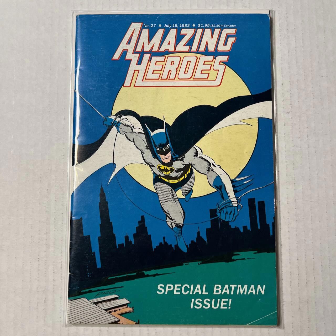 DC Comics VTG Comic Amazing Heroes #27 - Special Batman Issue 1983 Size ONE SIZE - 6 Thumbnail