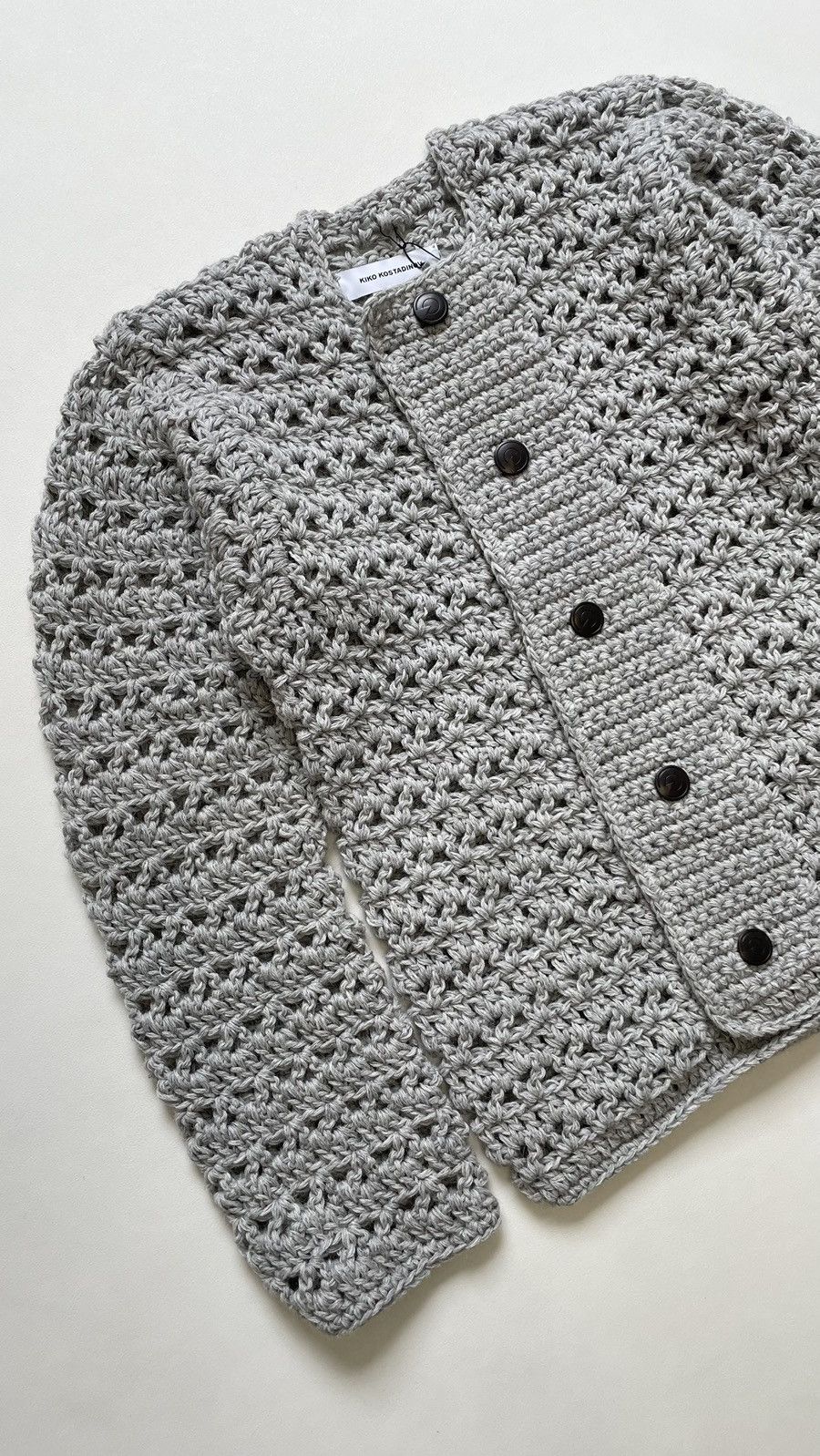 Kiko Kostadinov A/W 22 Xolo ‘Cruma’ Crochet Wool Blazer Size US S / EU 44-46 / 1 - 4 Thumbnail