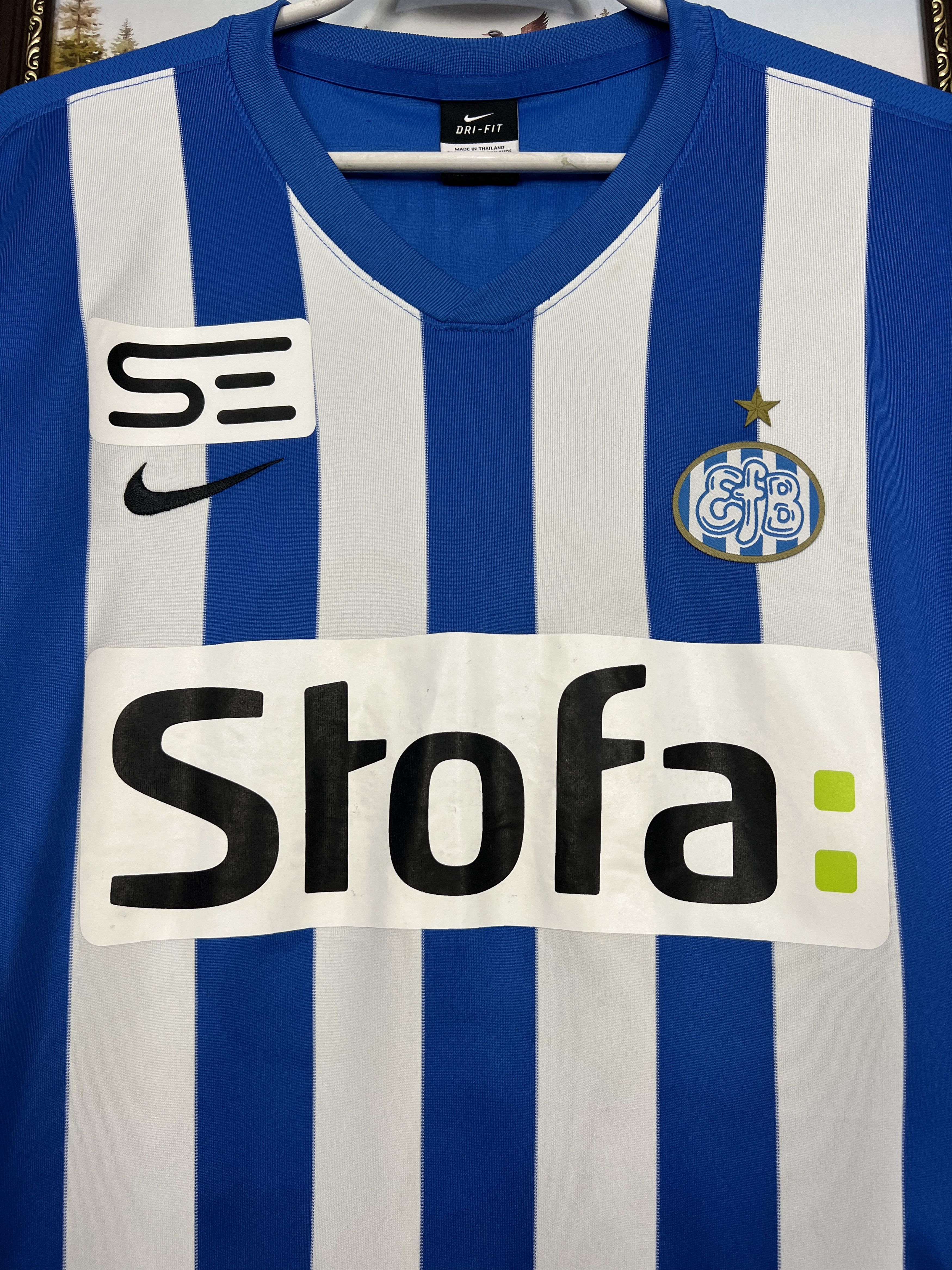 Nike Esbjerg Home football shirt 2014 Nike #7 Vestergaard Size US XXL / EU 58 / 5 - 3 Thumbnail