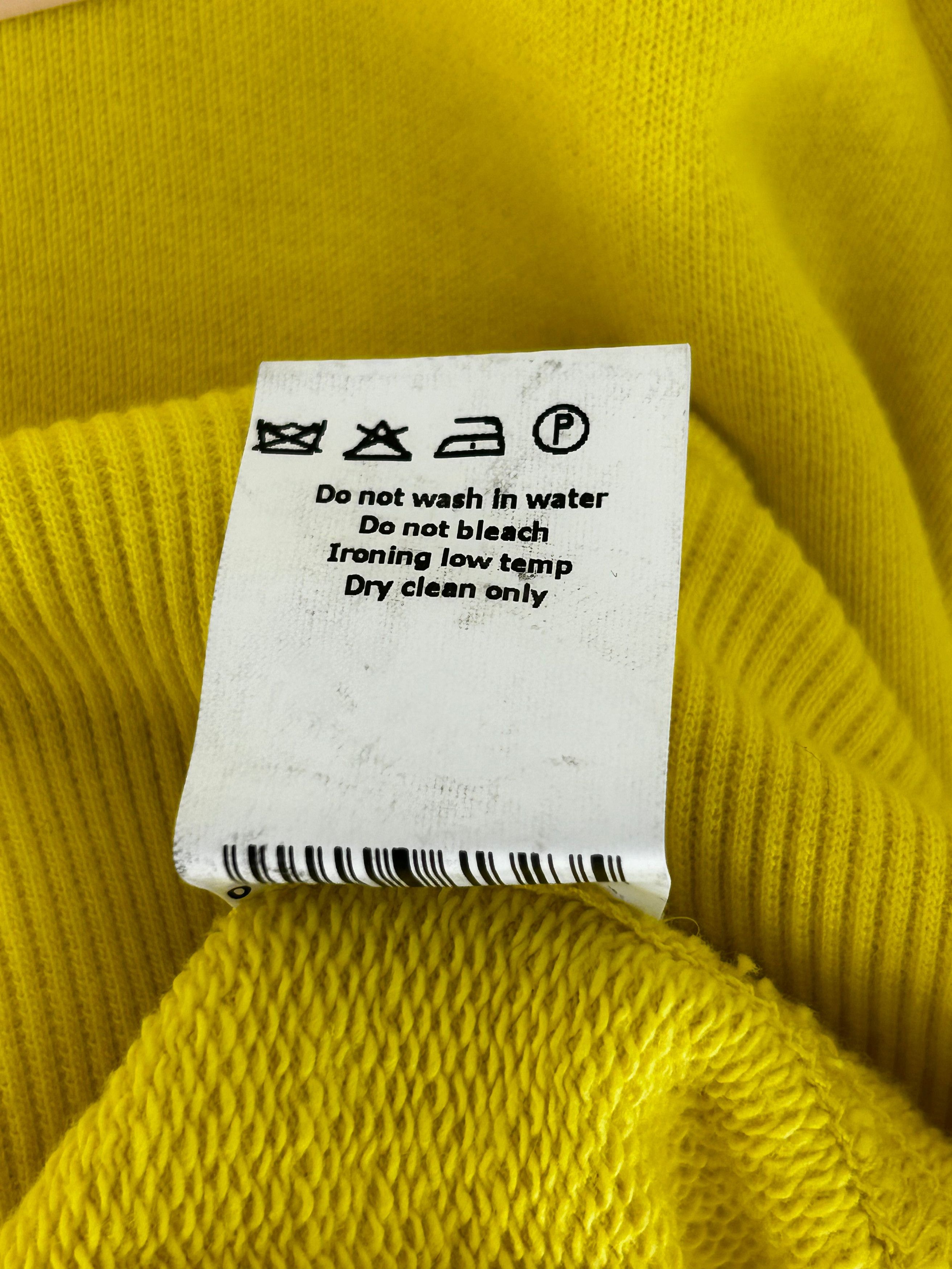 John Galliano John Galliano Yellow Oversized Hooded Jersey Top With Metal Size US L / EU 52-54 / 3 - 6 Thumbnail