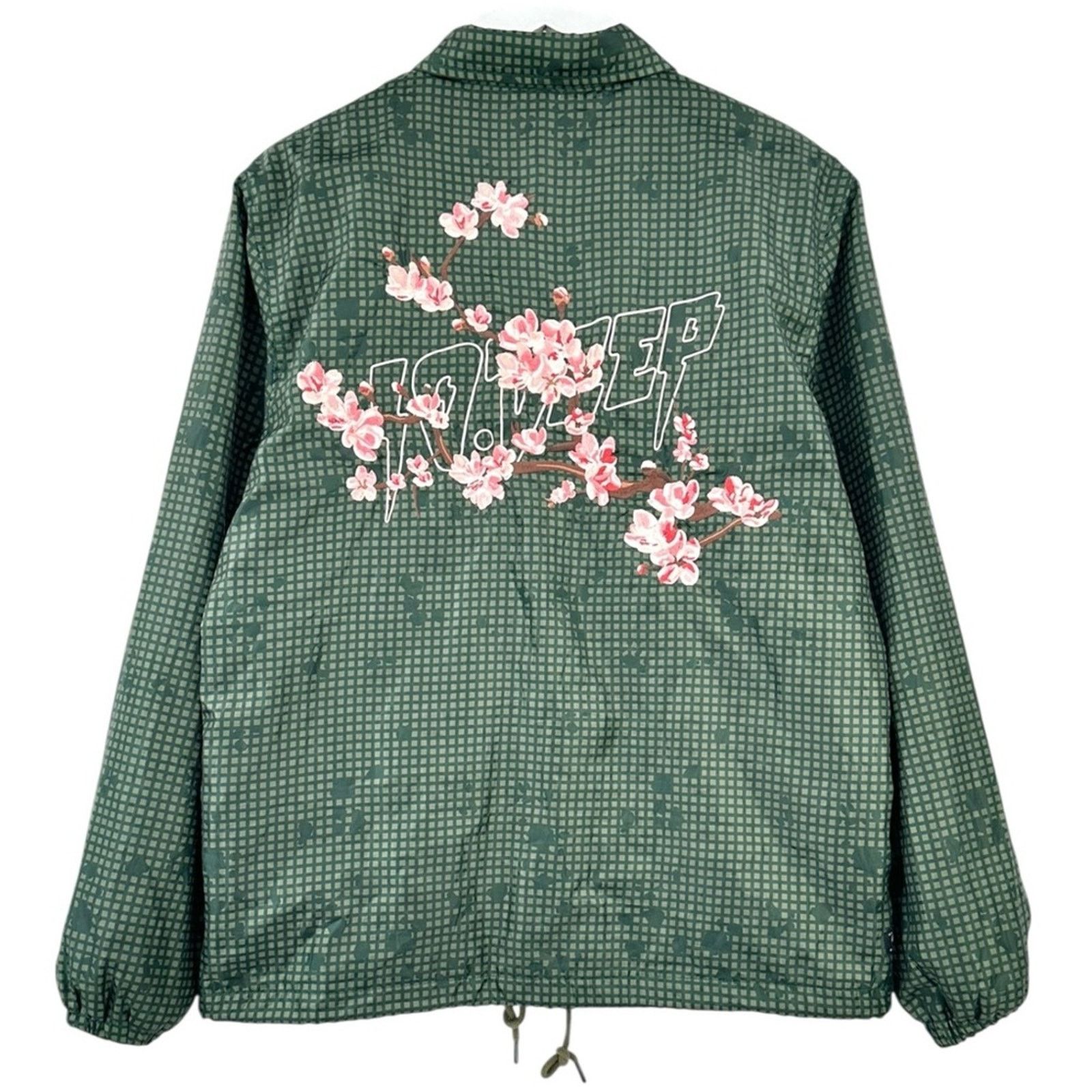 10 Deep NWT Dust To Dust Coach's Jacket - Green Floral Windbreaker Size US S / EU 44-46 / 1 - 2 Thumbnail