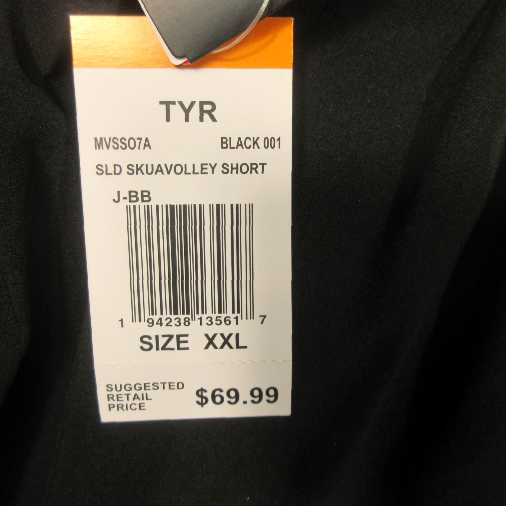 Vintage TYR Lined Swim Short Mens XXL Black Classic Drawstring Stretch Waist NEW 69.99 Size US 39 - 6 Thumbnail