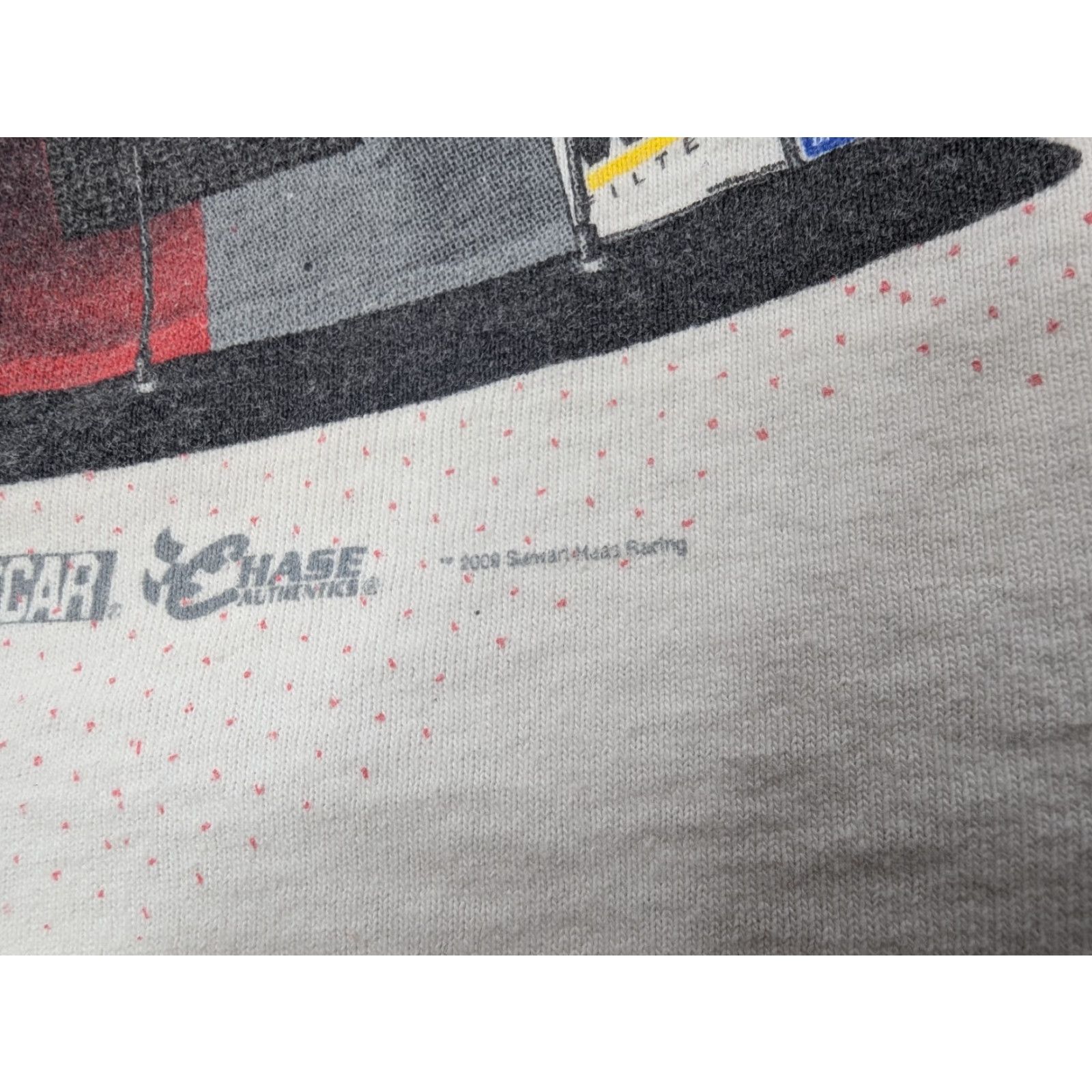 Chase Authentics Tony Stewart #14 Nascar Stewart Haas Racing T-Shirt XL AOP Double Sided Mens White 90s Vintage Best Sellers Size US XL / EU 56 / 4 - 5 Thumbnail