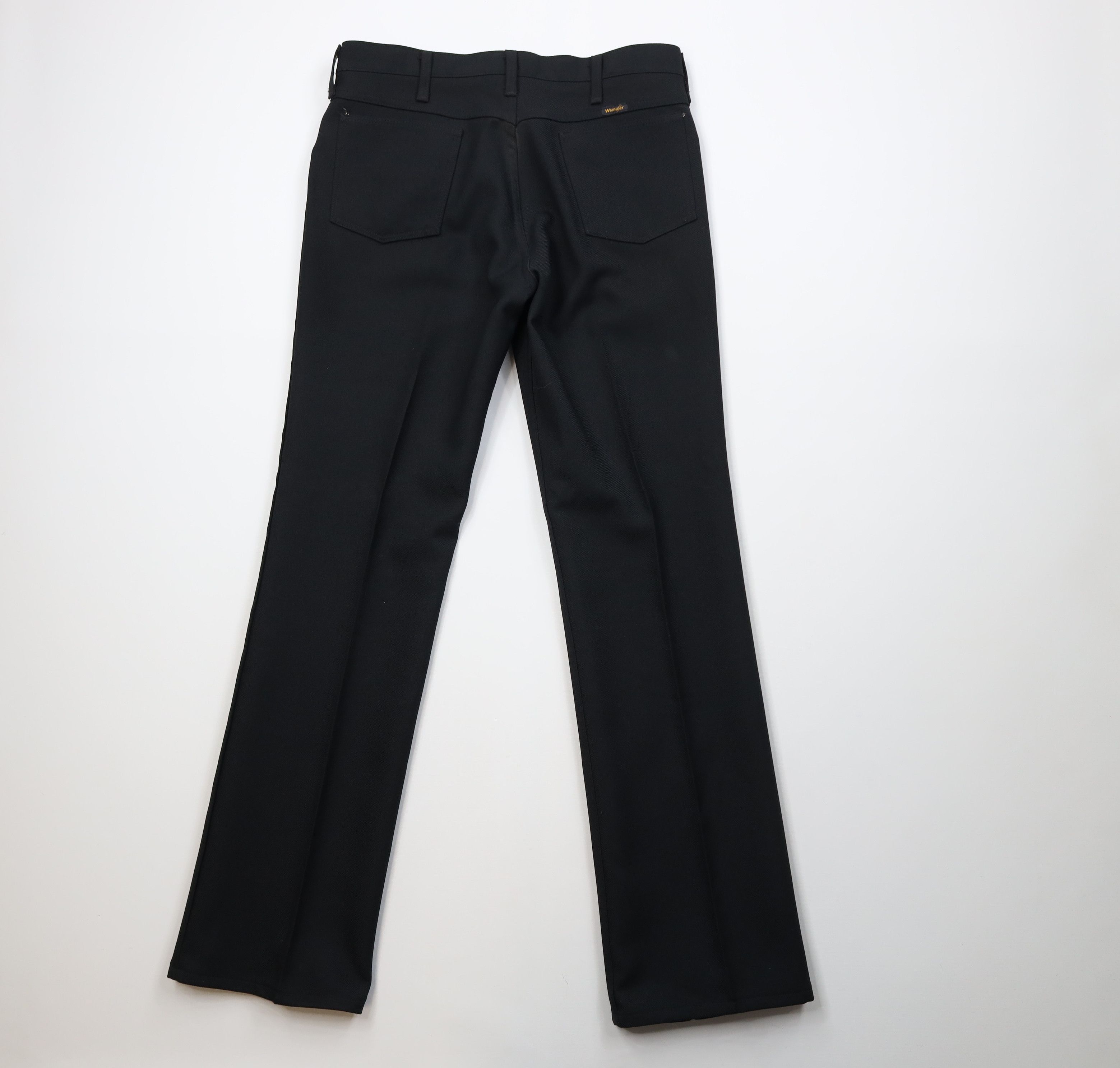 Wrangler Vintage 70s Wrangler Flared Wide Leg Chino Pants Black USA Size US 34 / EU 50 - 8 Thumbnail